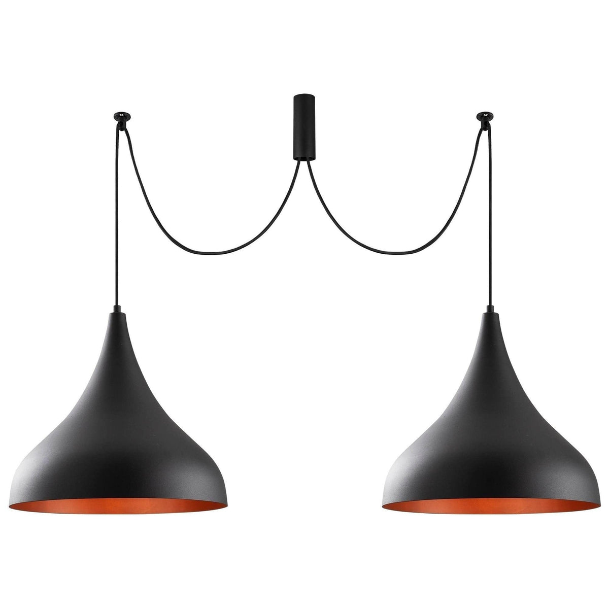 Lustra BERCESTE N-1392, negru, metal, 131x41x127 cm