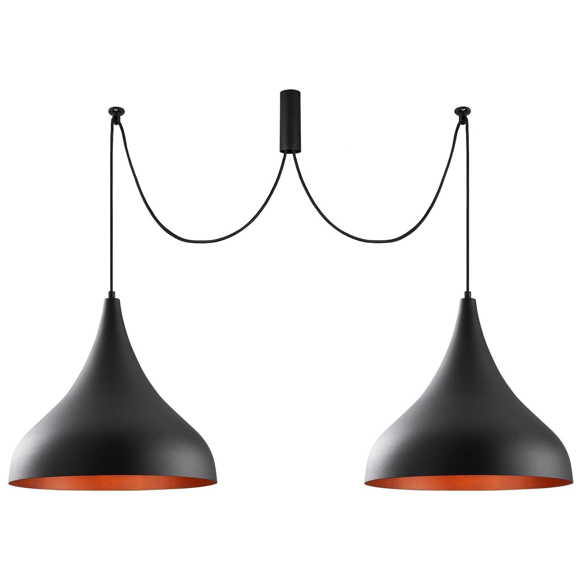 Lustra BERCESTE N-1392, negru, metal, 131x41x127 cm