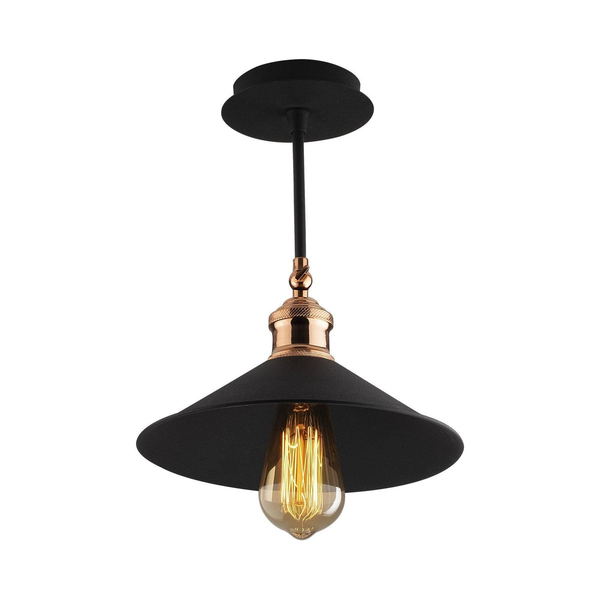 Lustra BERCESTE N-657, negru, metal, 24x31 cm