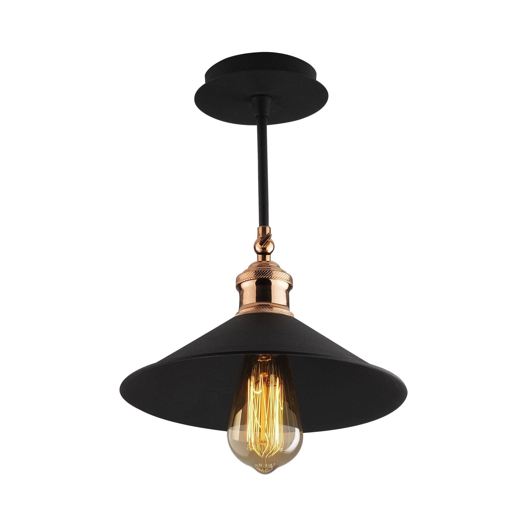 Lustra BERCESTE N-657, negru, metal, 24x31 cm