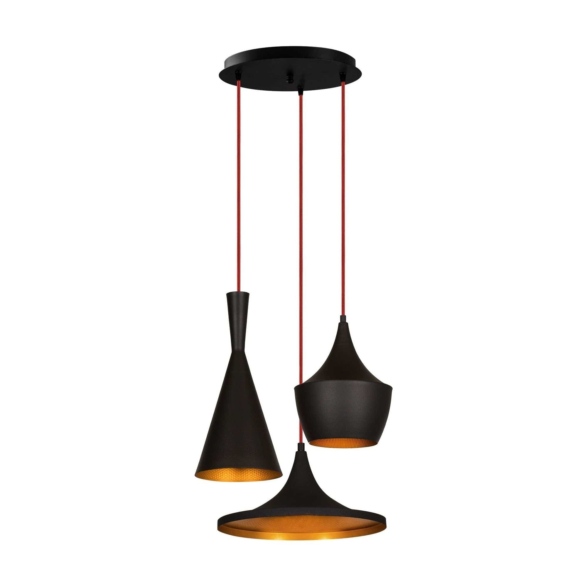 Lustra ELMAS 3556, negru, metal, 51x51x50-130 cm