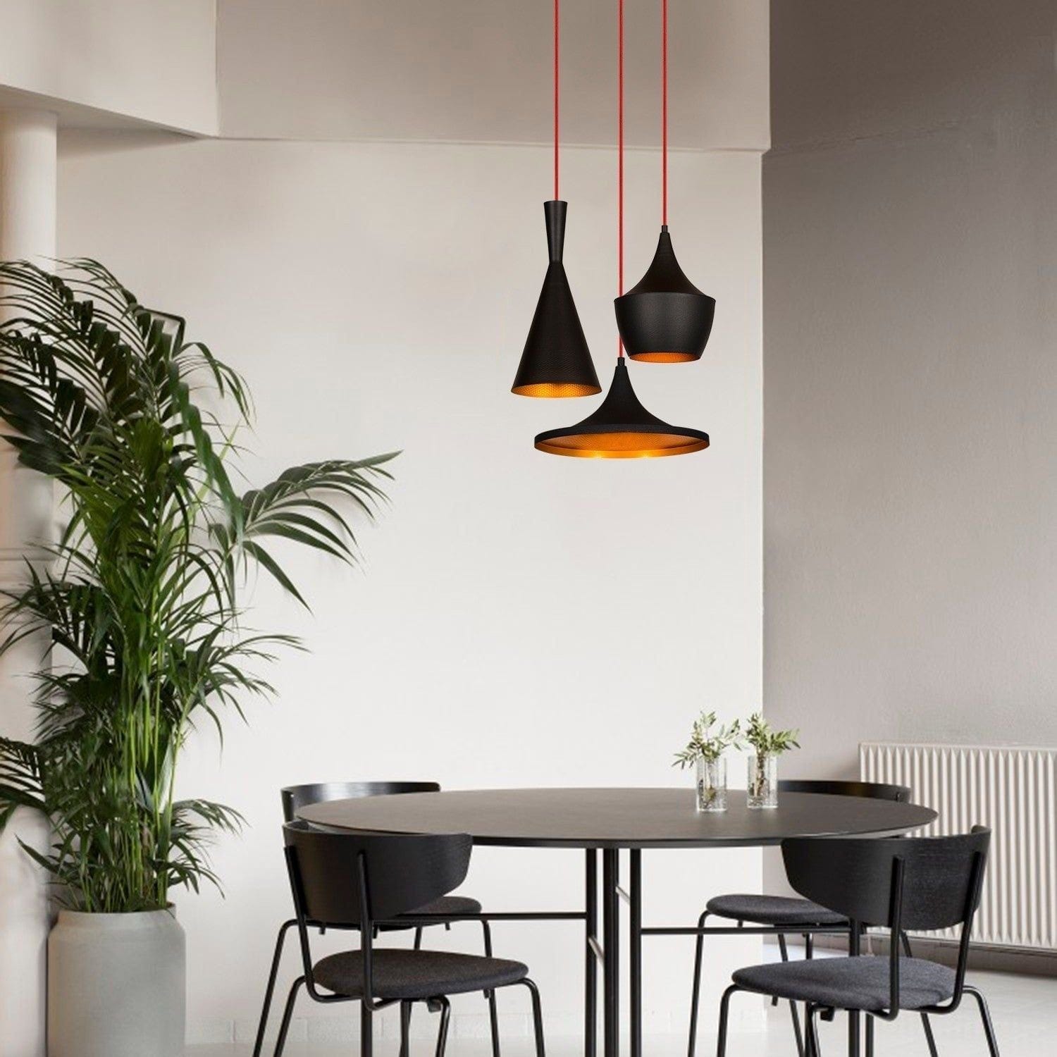 Lustra ELMAS 3556, negru, metal, 51x51x50-130 cm