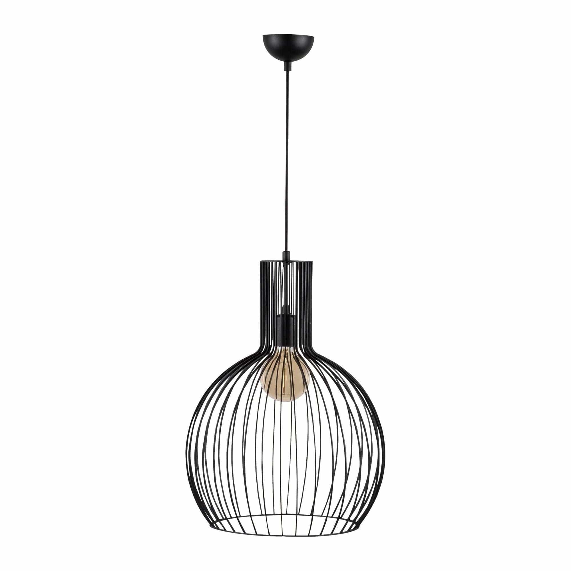 Lustra FELLINI MR 756, negru, metal, 38x66-146 cm