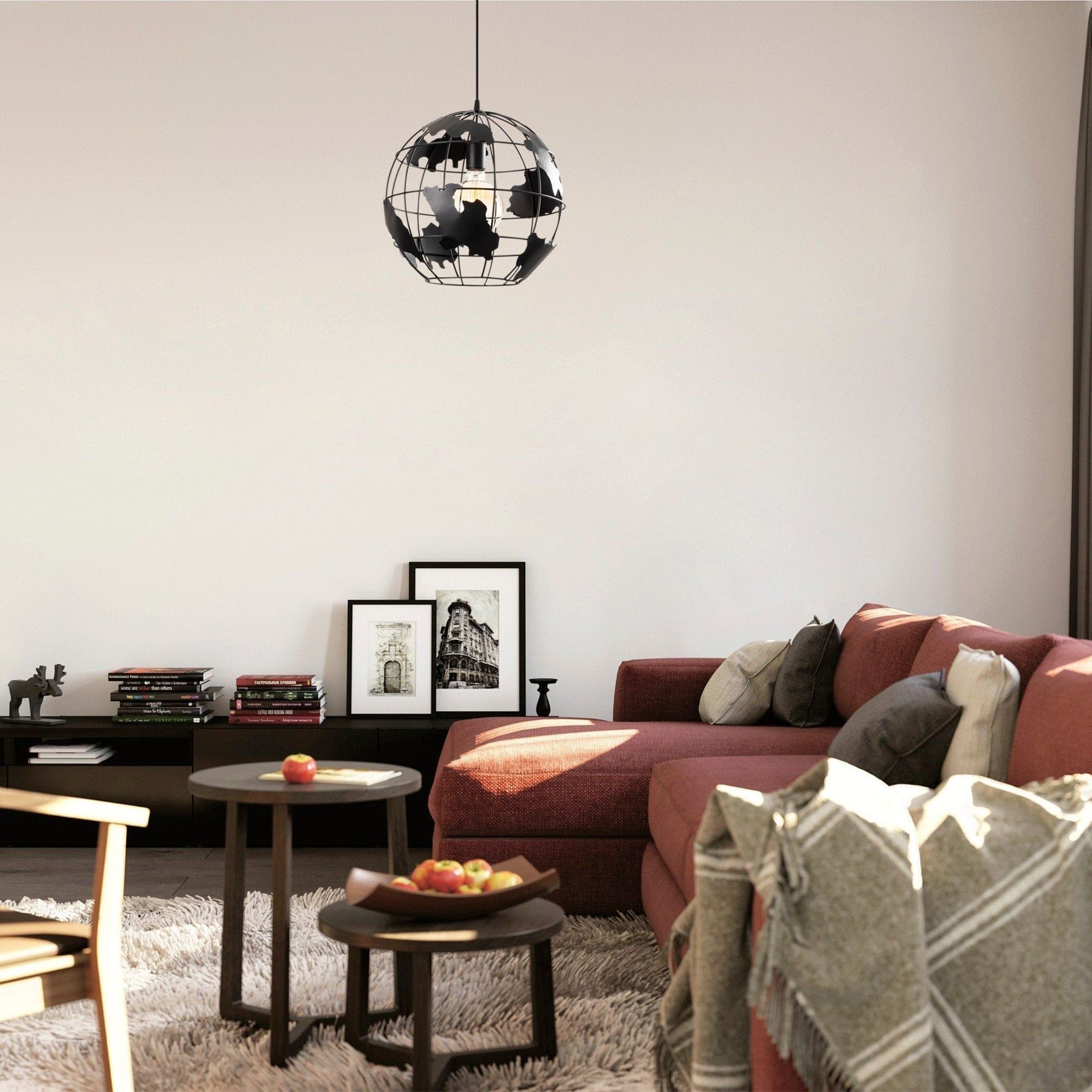 Lustra FELLINI MR - 822, negru, metal, 40x110 cm