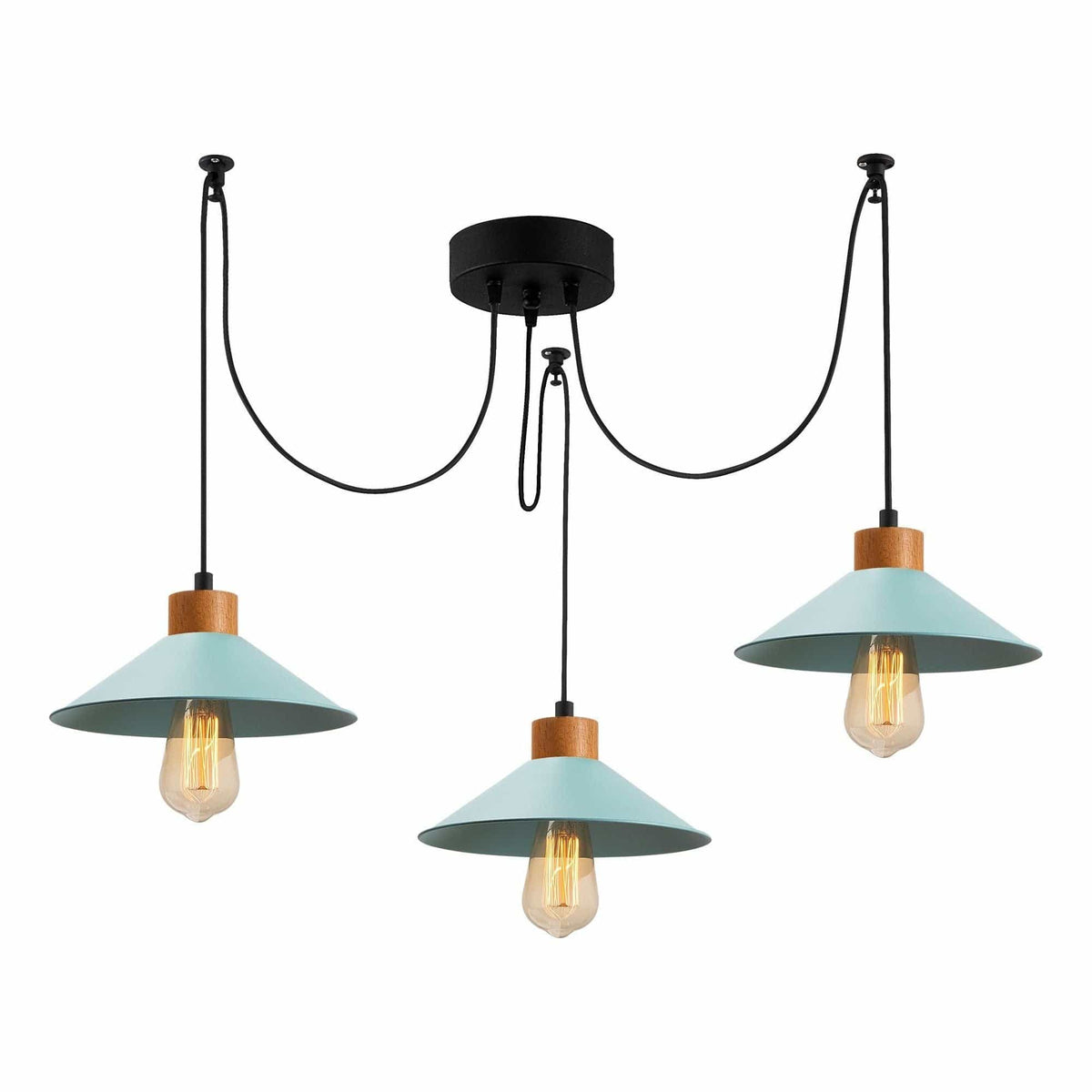 Lustra MANAVGAT N-556, albastru, metal, 114x24x100 cm