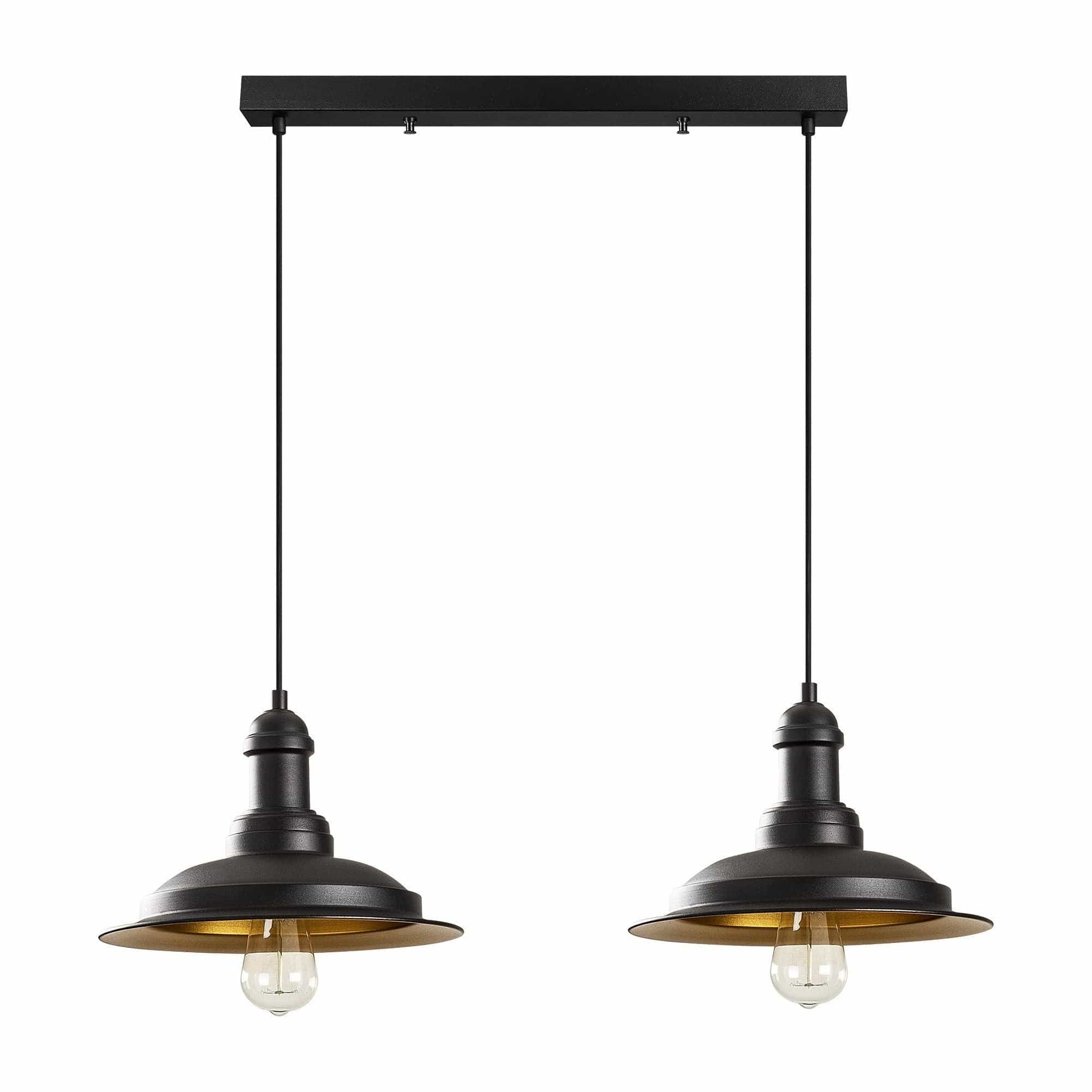 Lustra SAGLAM 3776, negru, metal, 62x30x38-128 cm