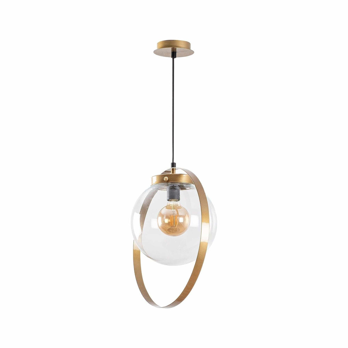 Lustra TAN - NT 101, auriu, metal/sticla, 40x125 cm