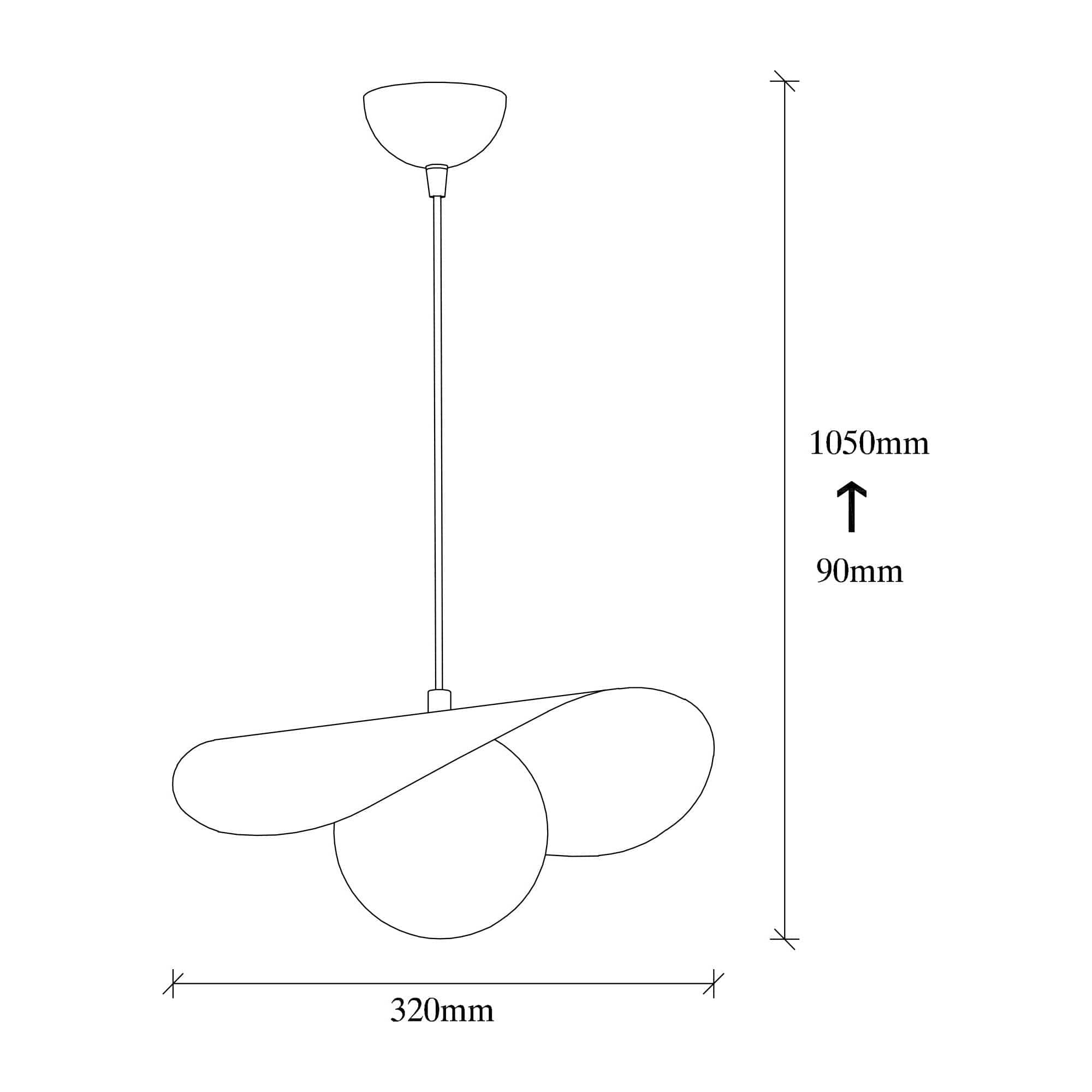 Lustra VATOZ 2866, gri, metal/sticla, 32x38x105 cm