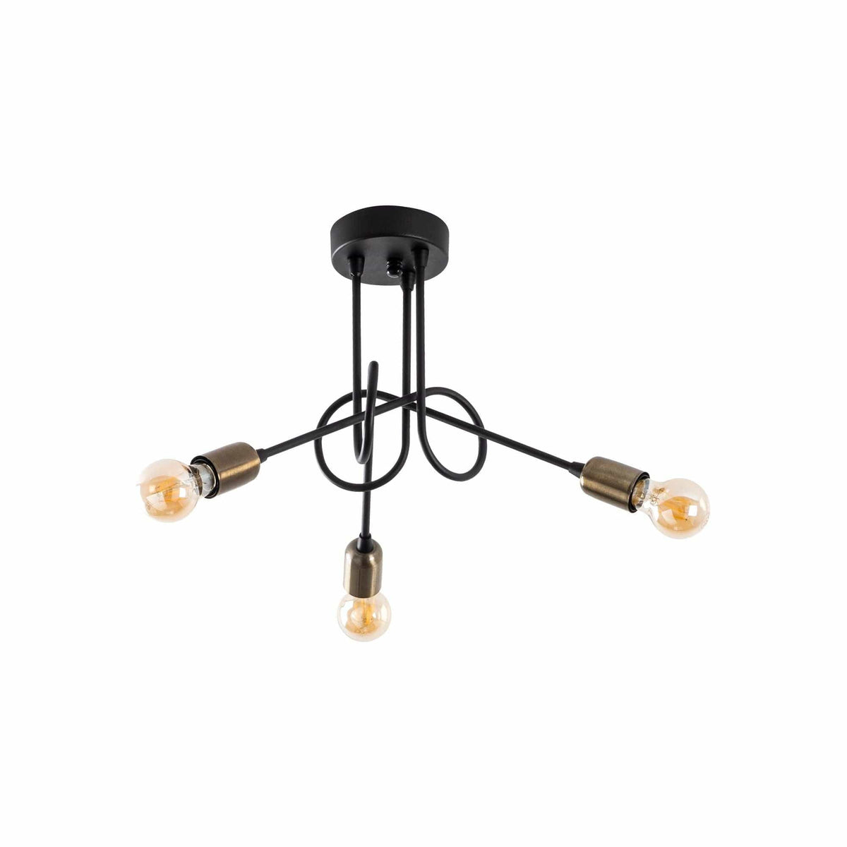 Lustra VIRAJ 10875, negru, metal, 46x32 cm