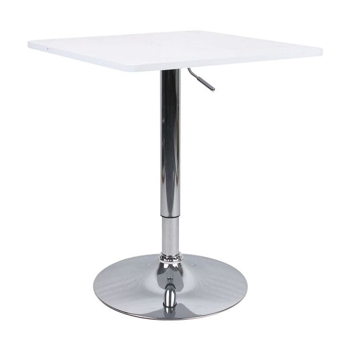 Masa bar FLORIAN 2 NEW, alb/crom, 60x70/91 cm