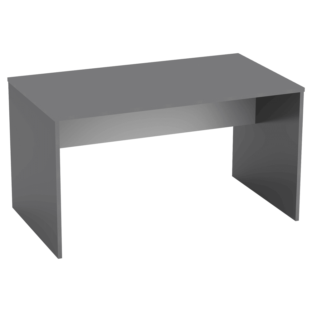 Masa birou RIOMA NEW TYP 11, gri grafit, DTD laminat, 140x80x76 cm