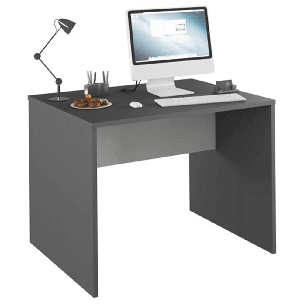 Masa birou RIOMA NEW TYP 12, gri grafit, DTD laminat, 100x80x76 cm