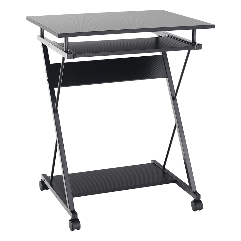 Masa PC TARAK, negru, PAL infoliat/metal, 60x48x73 cm