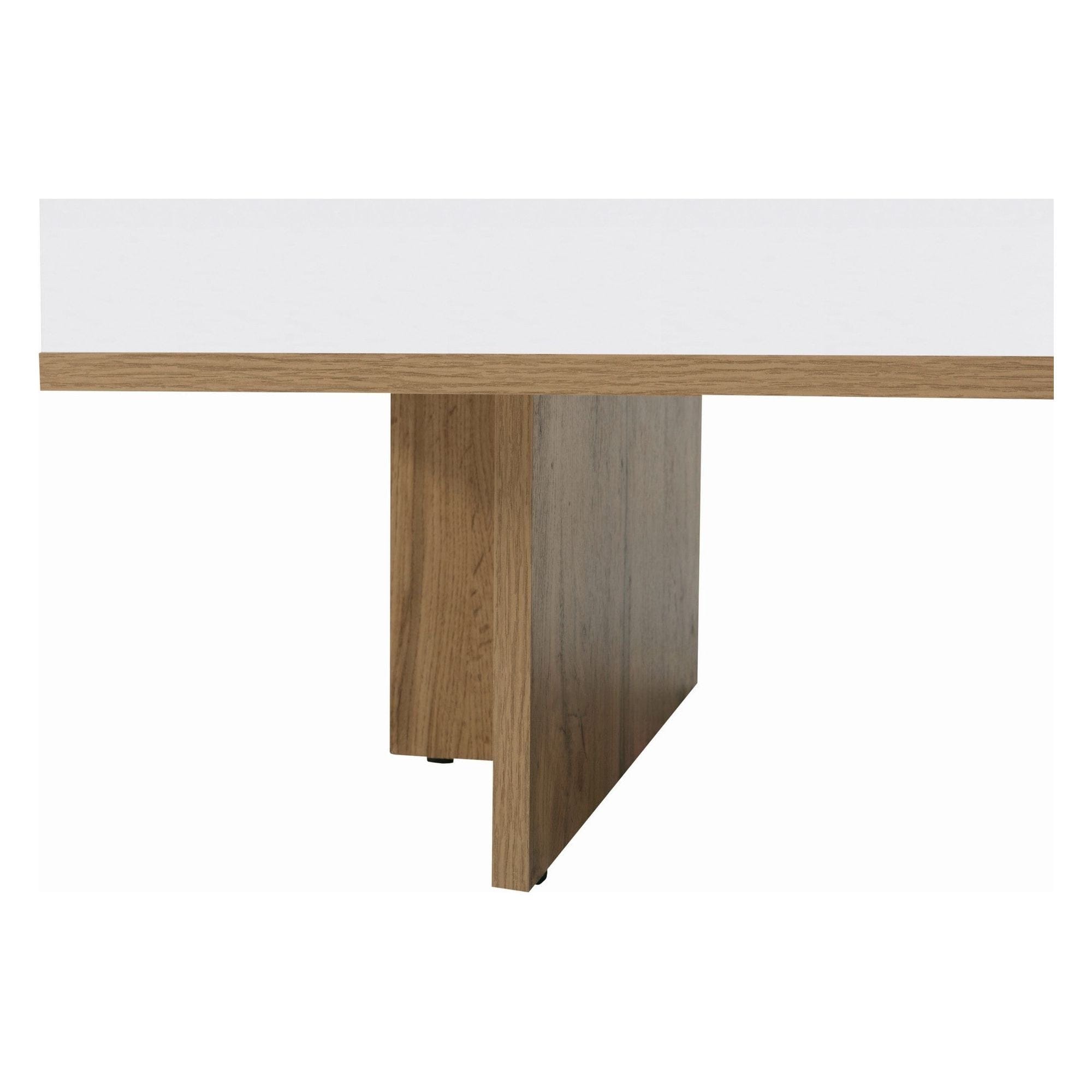 Masuta cafea Zele, stejar wotan/alb, PAL, 120X60X46 cm