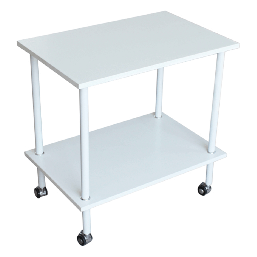 Masuta LABON, alb mat, metal, 60x40x61 cm