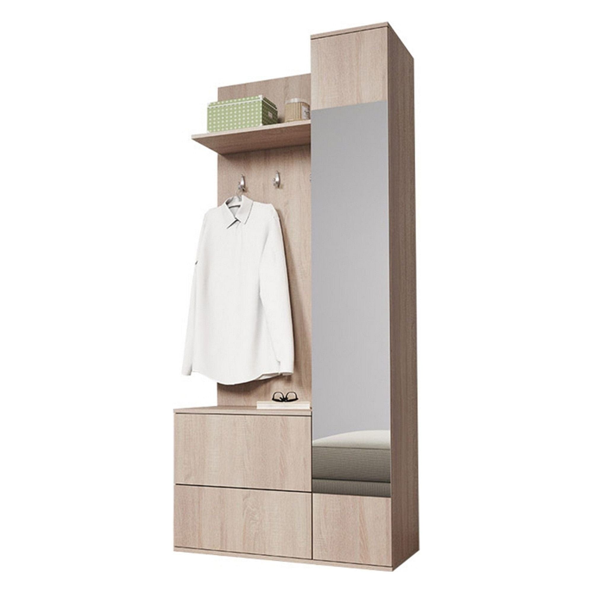 Mobilier hol GADIS, stejar sonoma, PAL melaminat, 90x34x195 cm