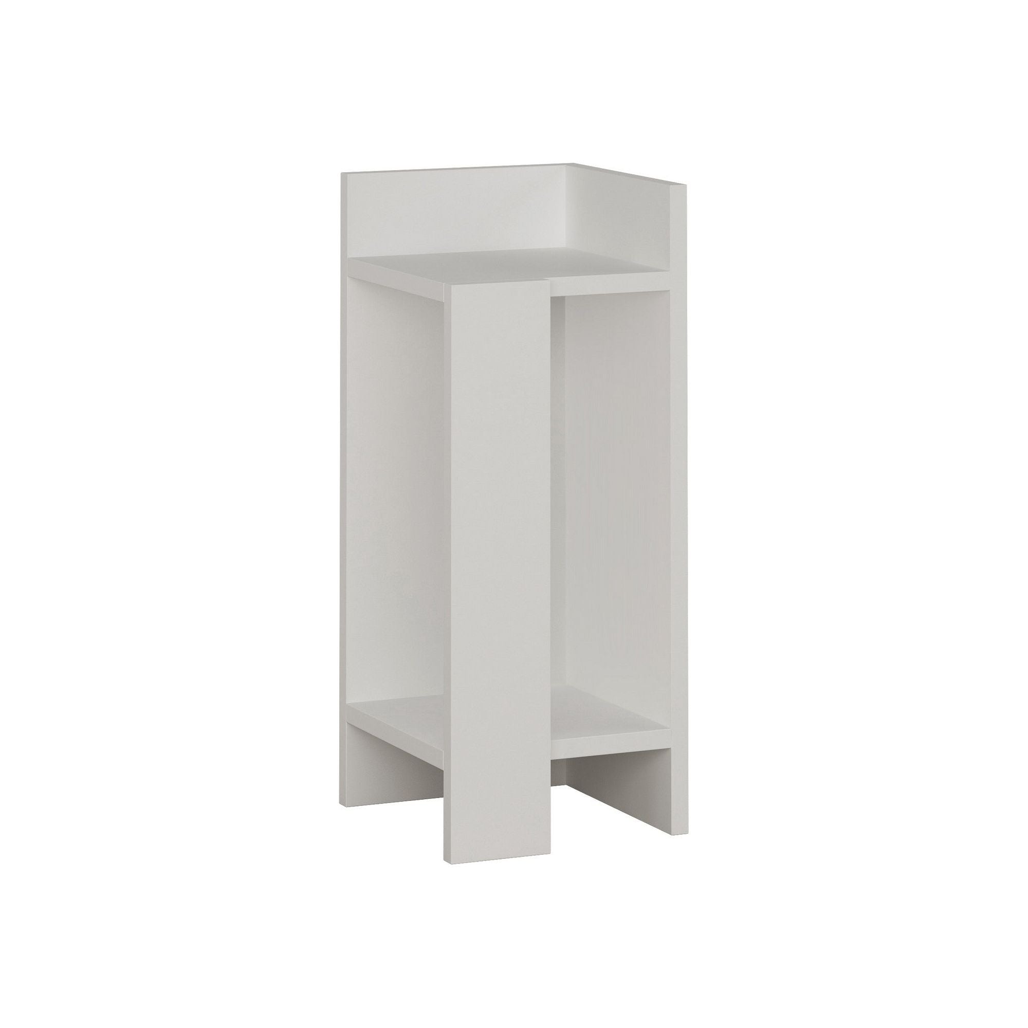 Noptiera Elos, alb, PAL, 25x27x60 cm