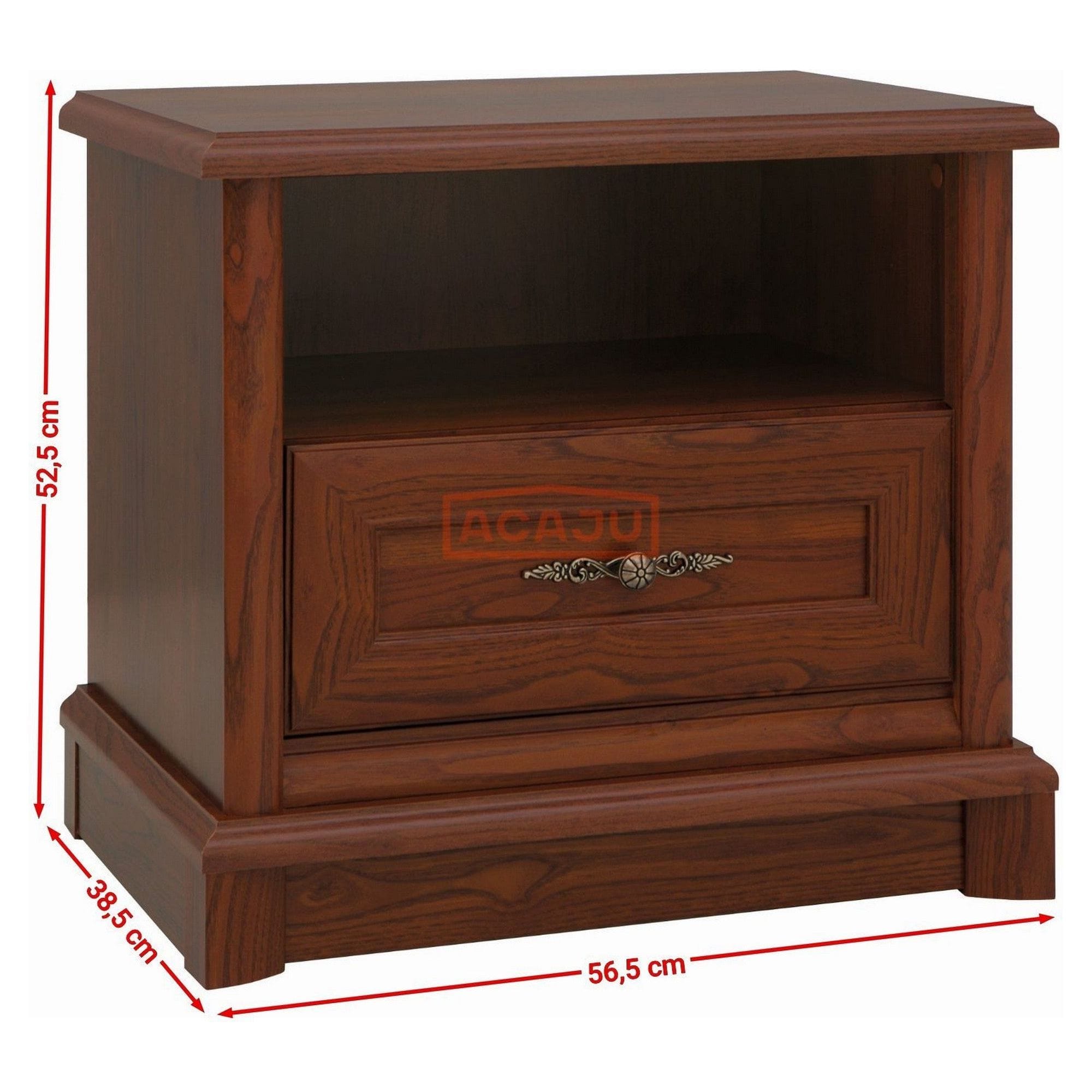 Noptiera KENT, castan, PAL, 57x39x53 cm