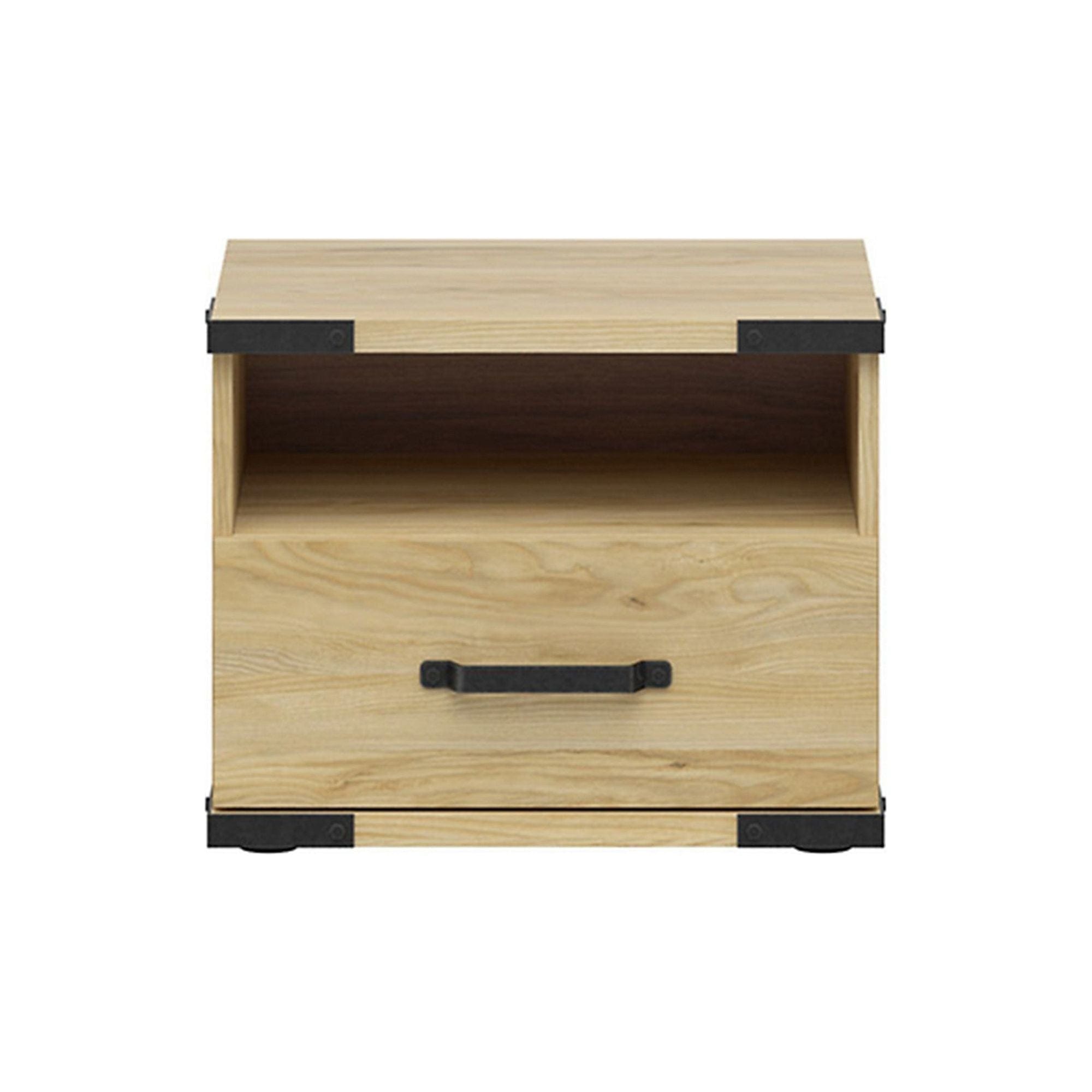 Noptiera LARA, frasin, PAL, 50x40x41 cm