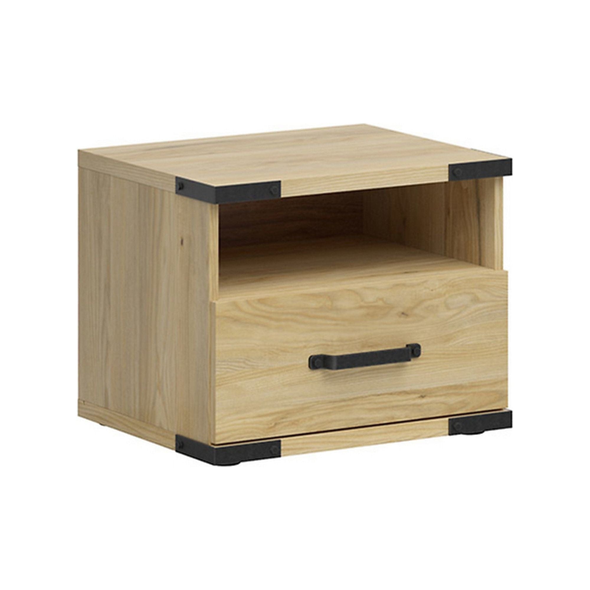 Noptiera LARA, frasin, PAL, 50x40x41 cm