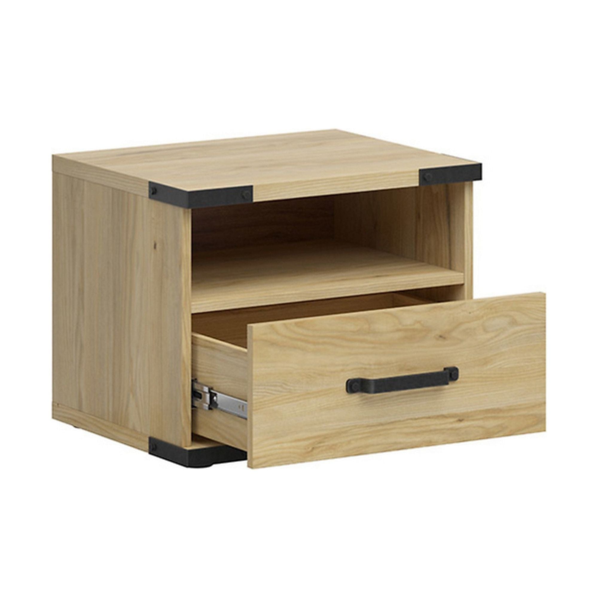 Noptiera LARA, frasin, PAL, 50x40x41 cm