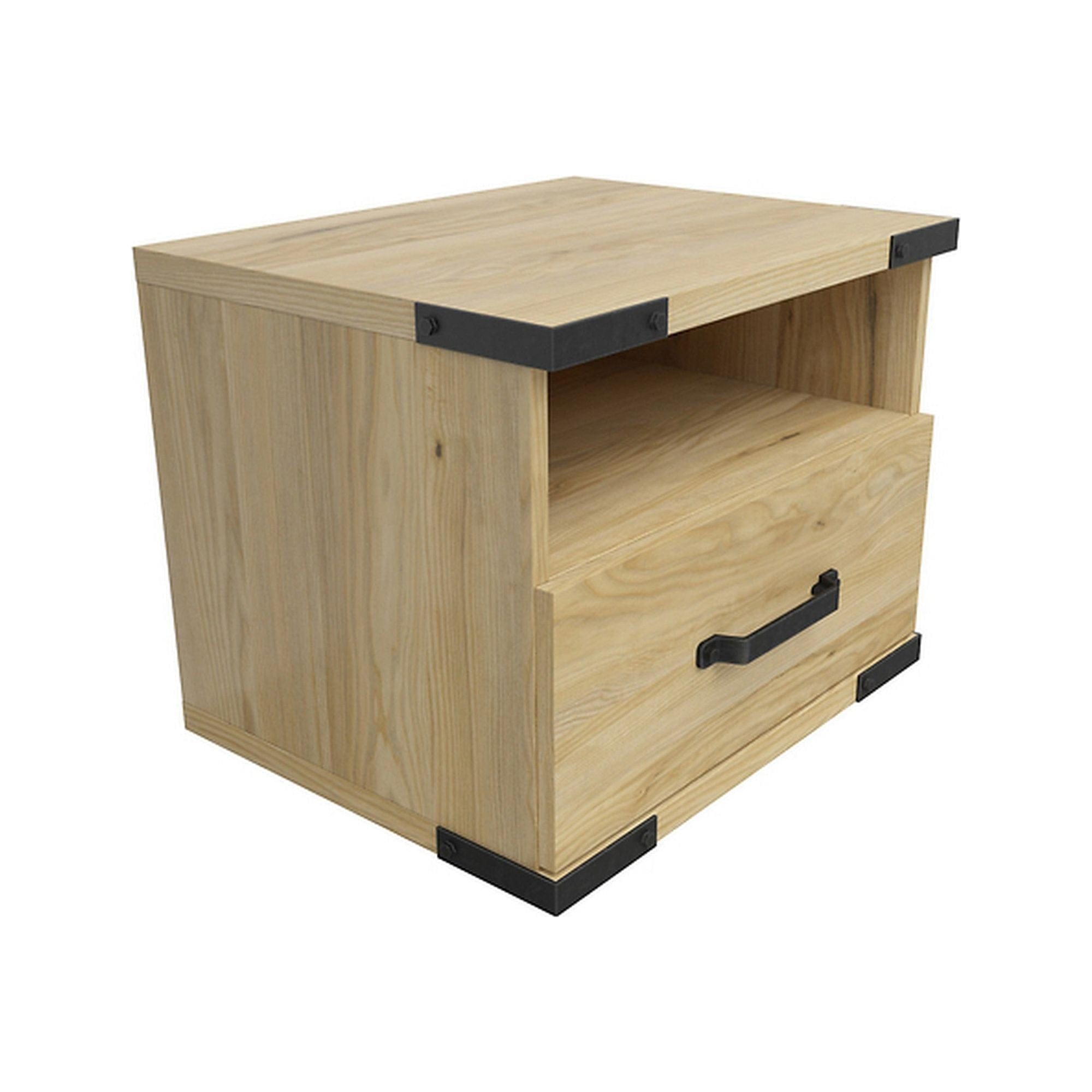 Noptiera LARA, frasin, PAL, 50x40x41 cm