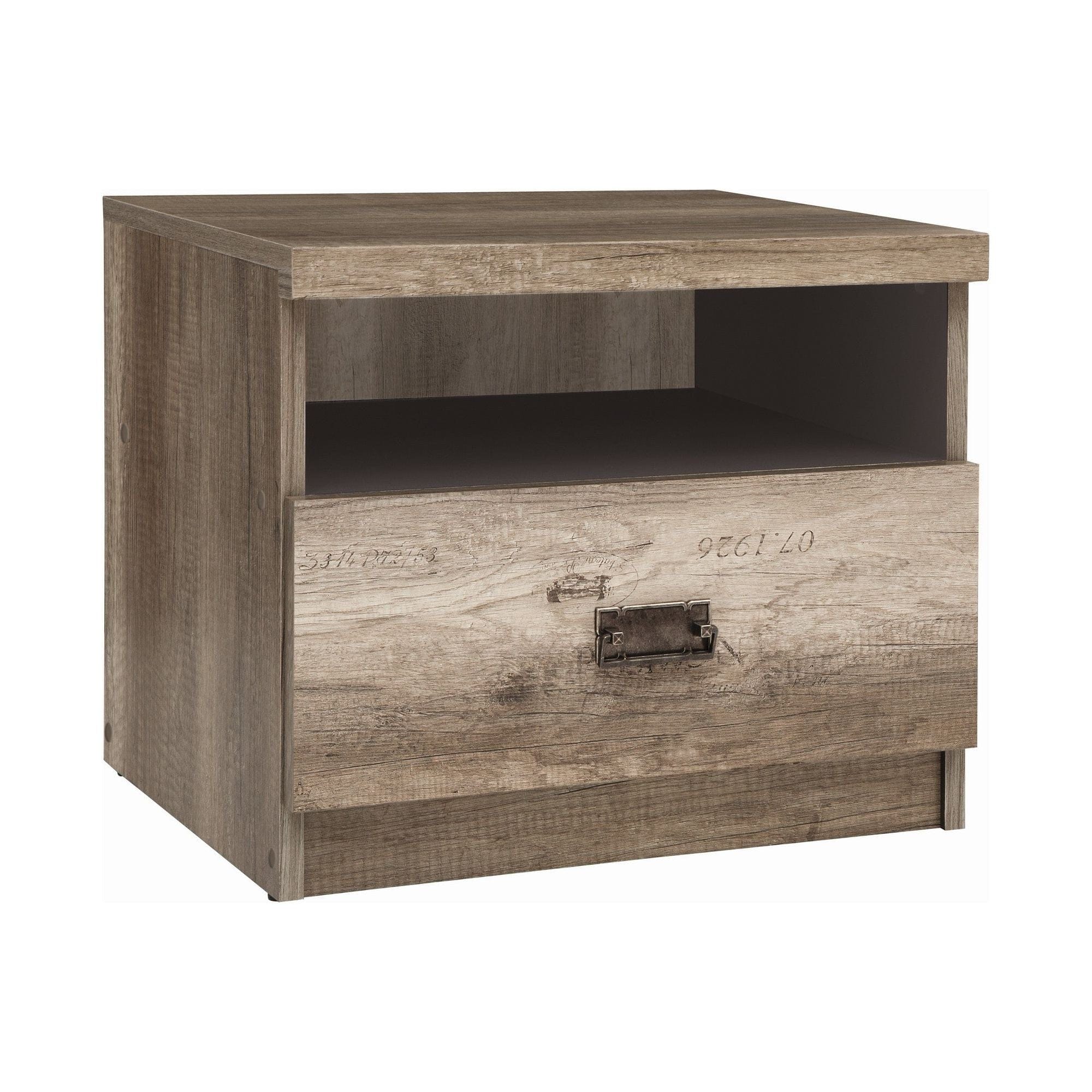 Noptiera MALCOM, stejar canyon, PAL, 50x40x42 cm