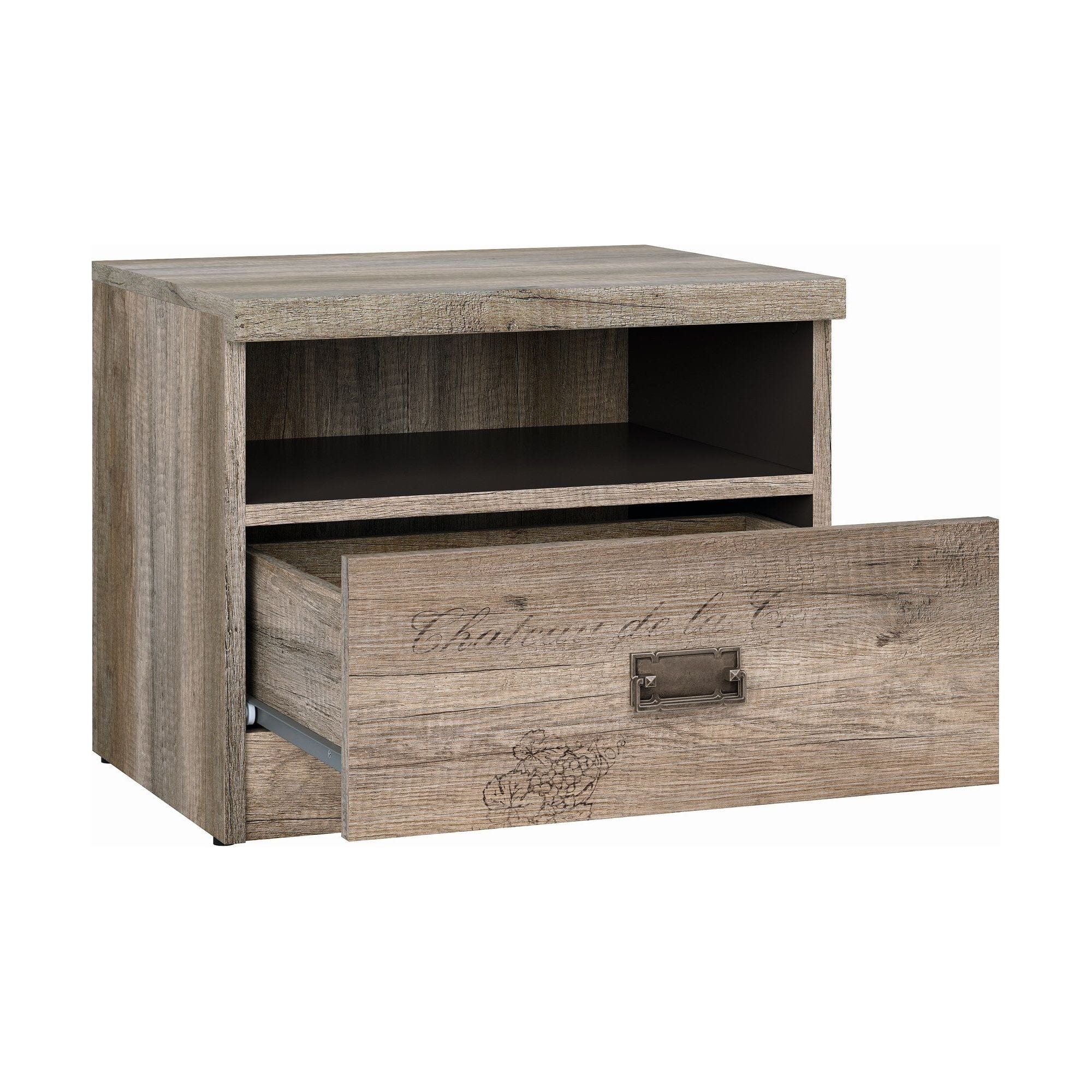 Noptiera MALCOM, stejar canyon, PAL, 50x40x42 cm