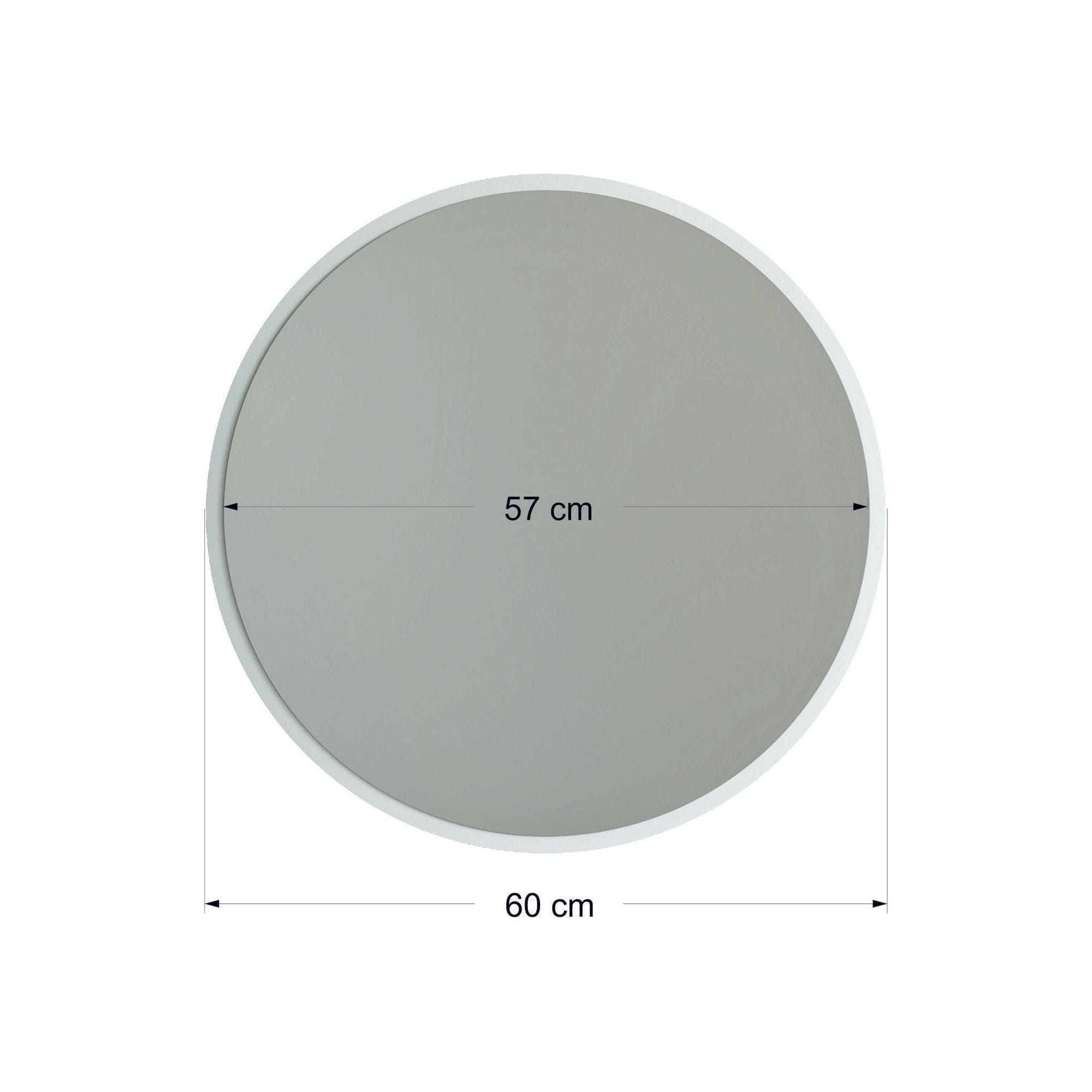 Oglinda A706, alb, 60x60 cm