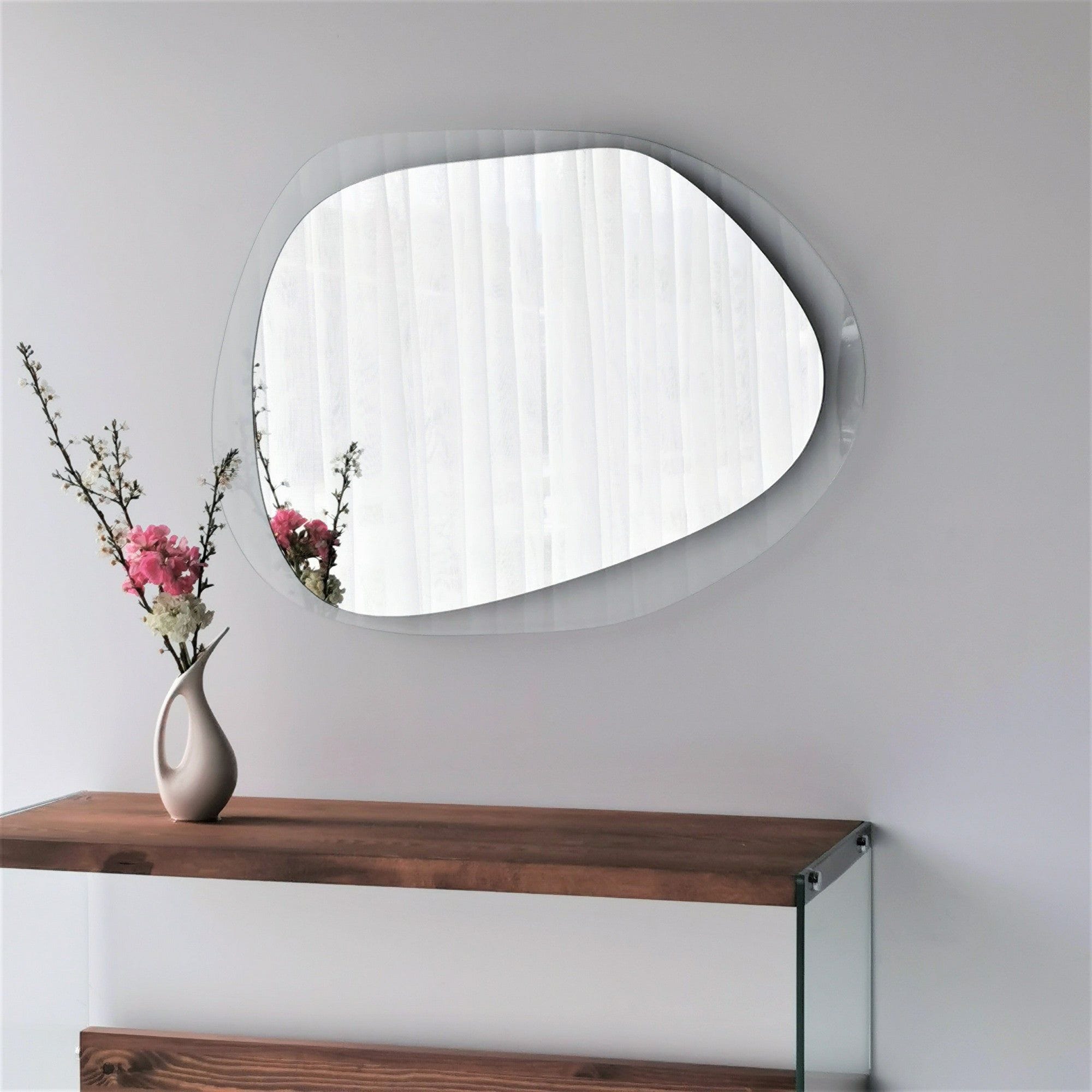 Oglinda AQUA A342, transparent, sticla securizata, 75x55 cm