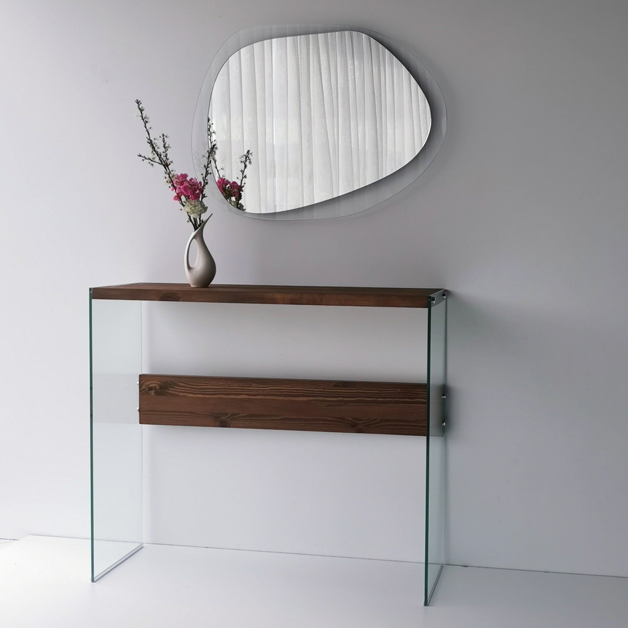 Oglinda AQUA A342, transparent, sticla securizata, 75x55 cm