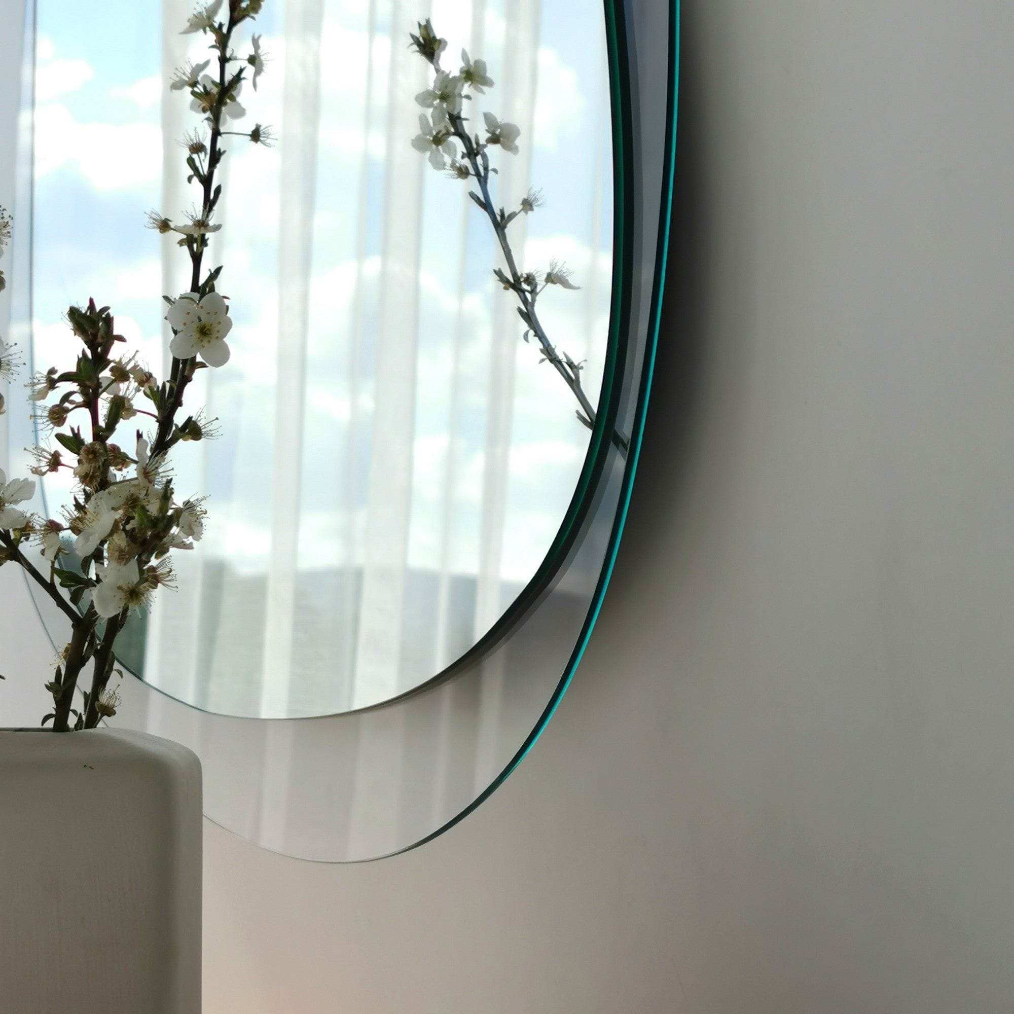 Oglinda AQUA A342, transparent, sticla securizata, 75x55 cm