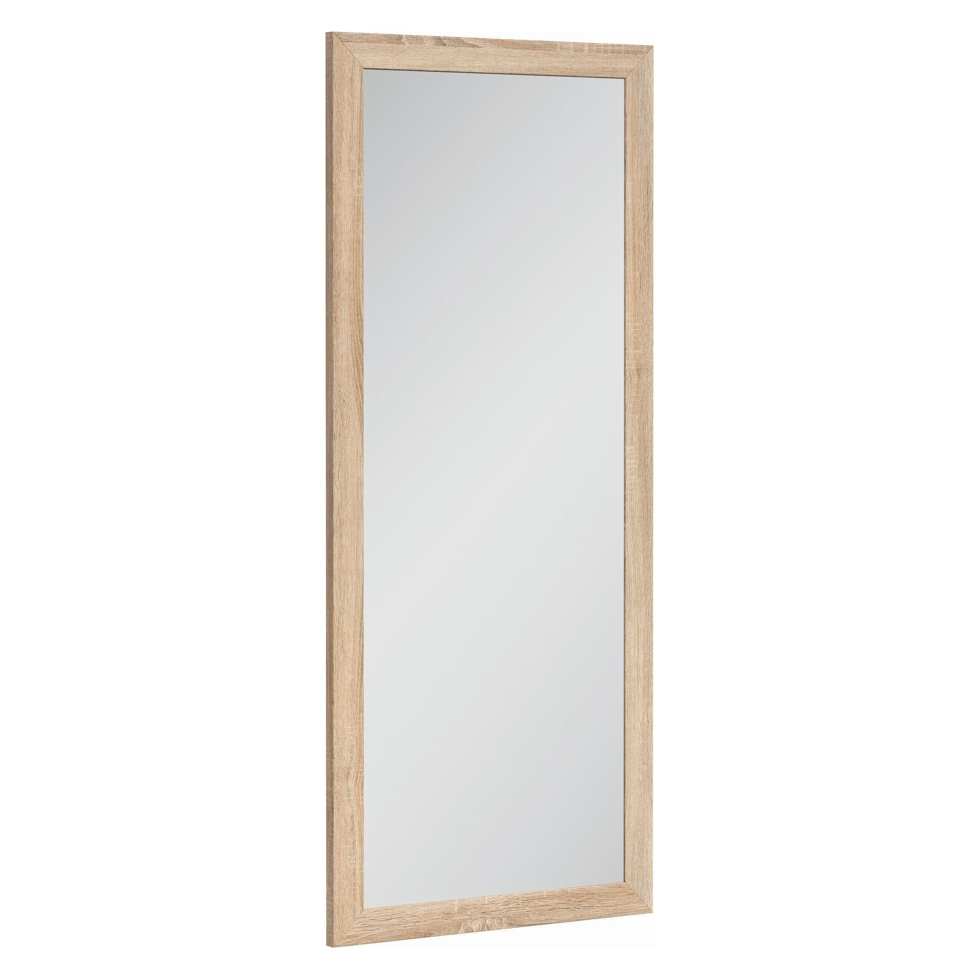 Oglinda KASPIAN-LUS-50, stejar, PAL infoliat, 49x2x116 cm