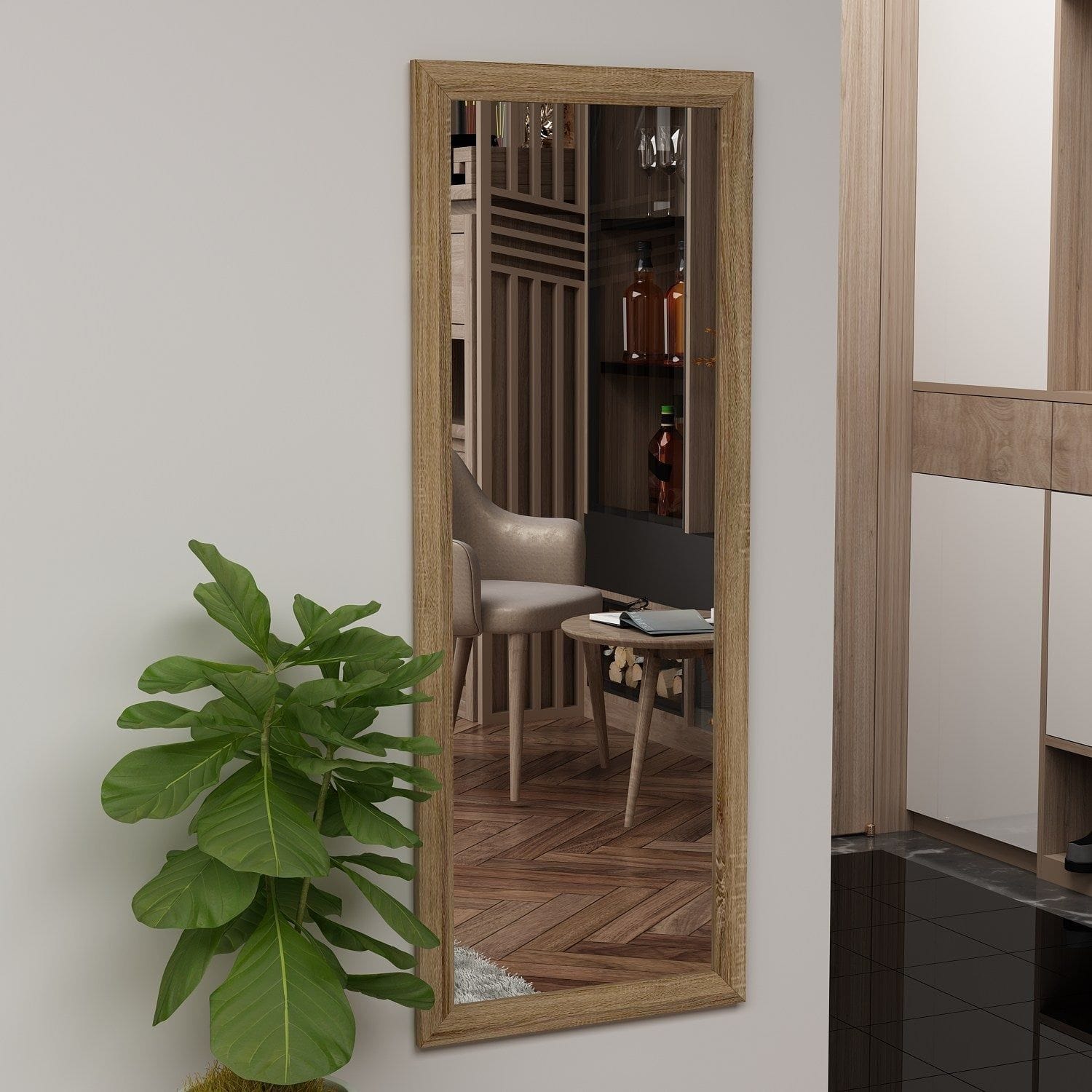 Oglinda SONNY, maro, 40x2x105 cm