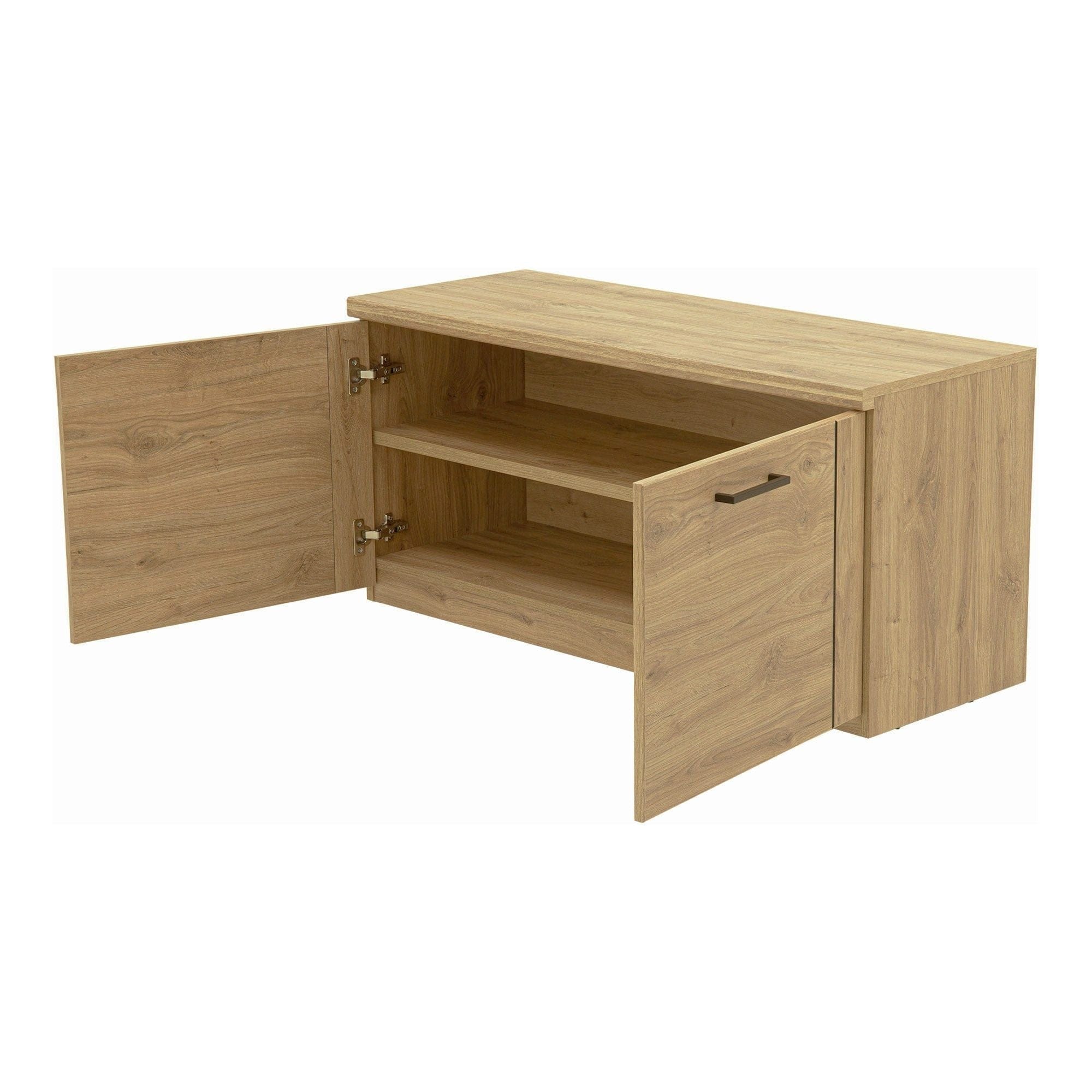 Pantofar DOORSET, stejar navarra, PAL laminat, 110x41x53 cm