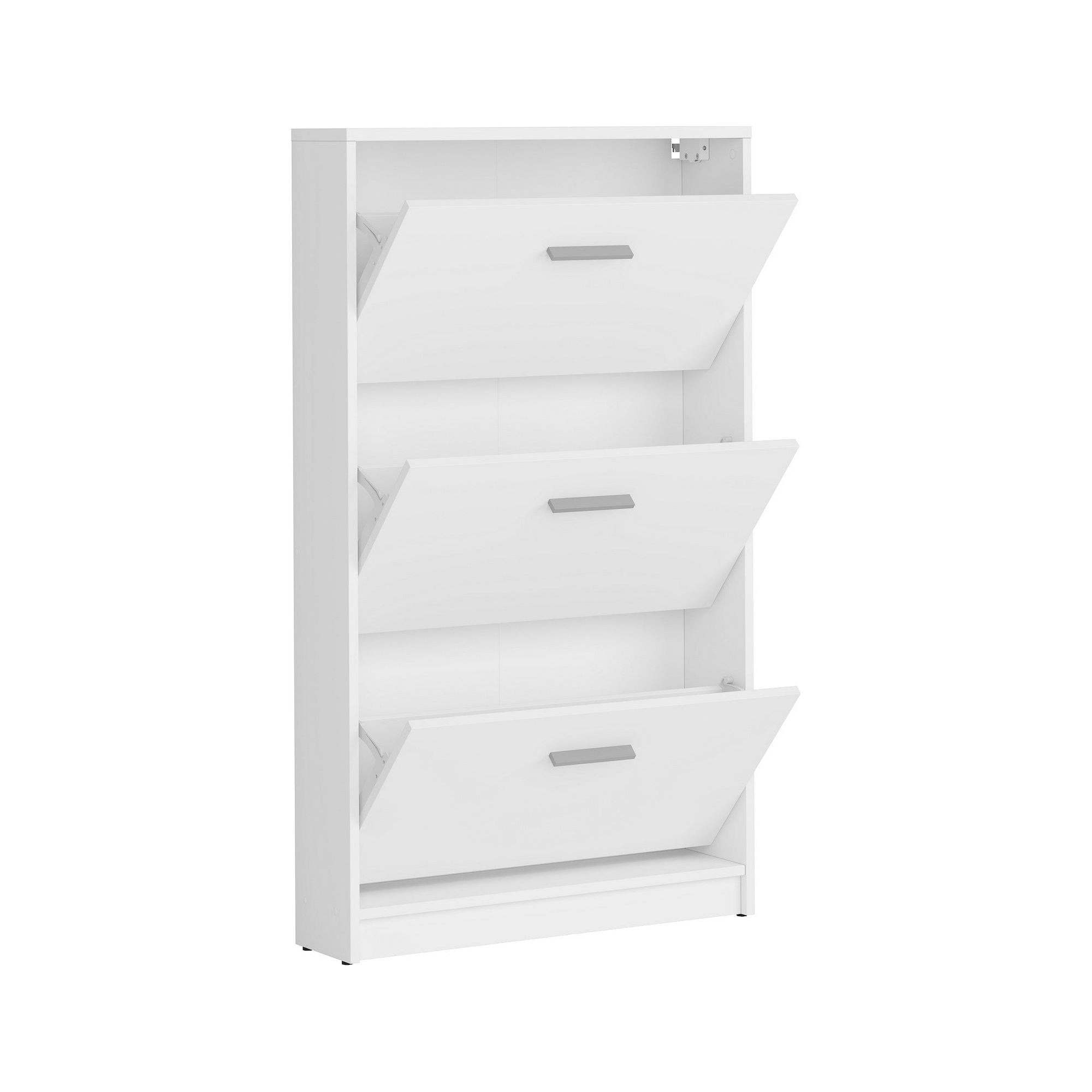 Pantofar NEPO PLUS, alb, PAL laminat, 70x18x121 cm