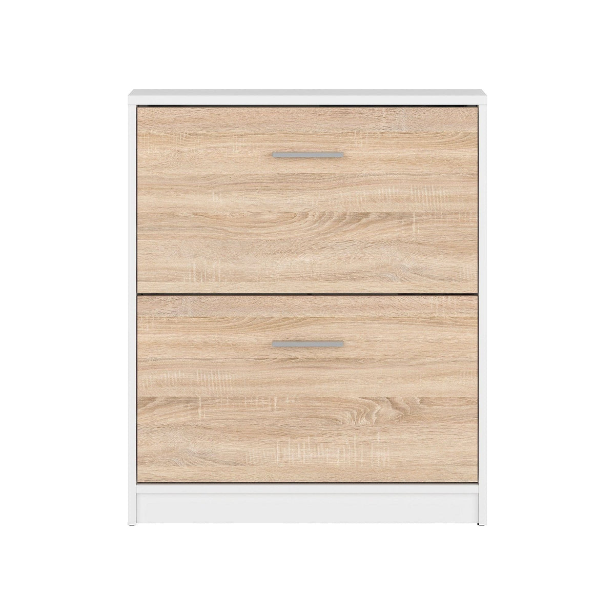 Pantofar NEPO Plus, stejar sonoma/alb, PAL laminat, 70x28x84 cm