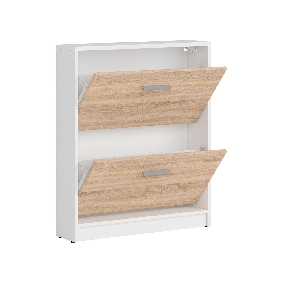 Pantofar NEPO Plus, stejar sonoma/alb, PAL laminat, 70x28x84 cm