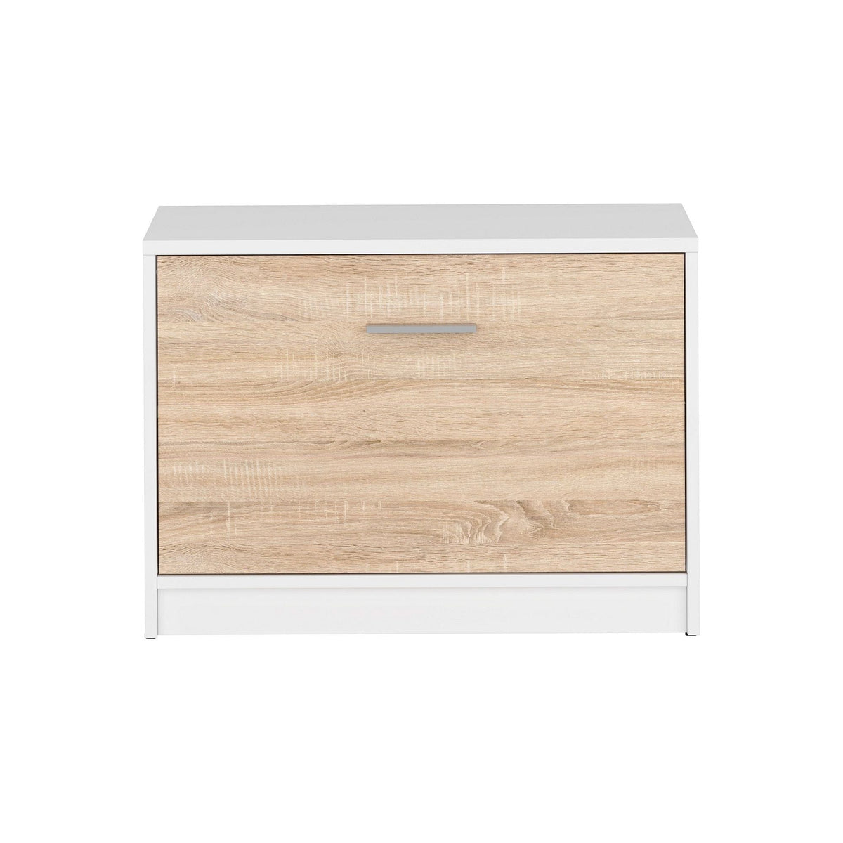 Pantofar NEPO PLUS, stejar sonoma/alb, PAL laminat, 70x34x51 cm