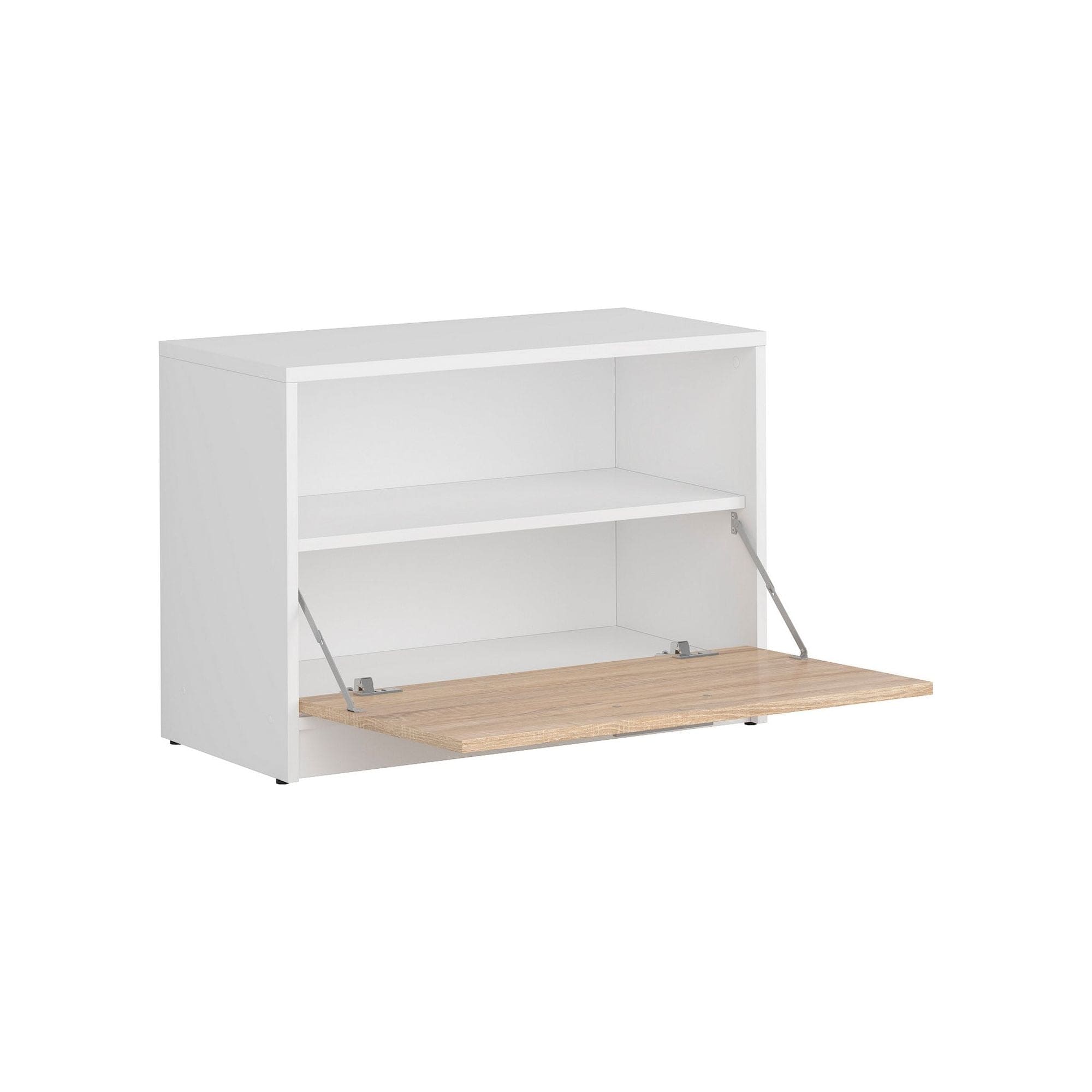 Pantofar NEPO PLUS, stejar sonoma/alb, PAL laminat, 70x34x51 cm