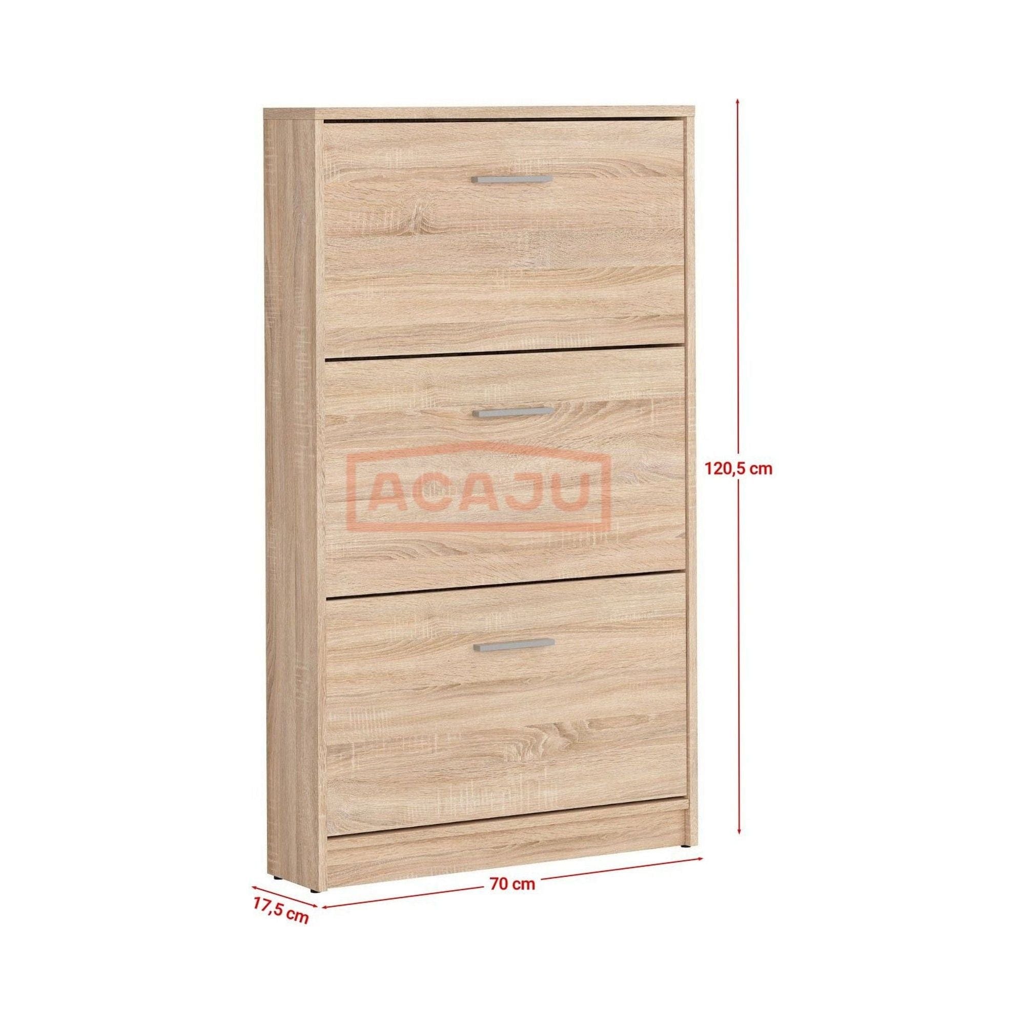 Pantofar NEPO PLUS, stejar sonoma, PAL laminat, 70x18x121 cm