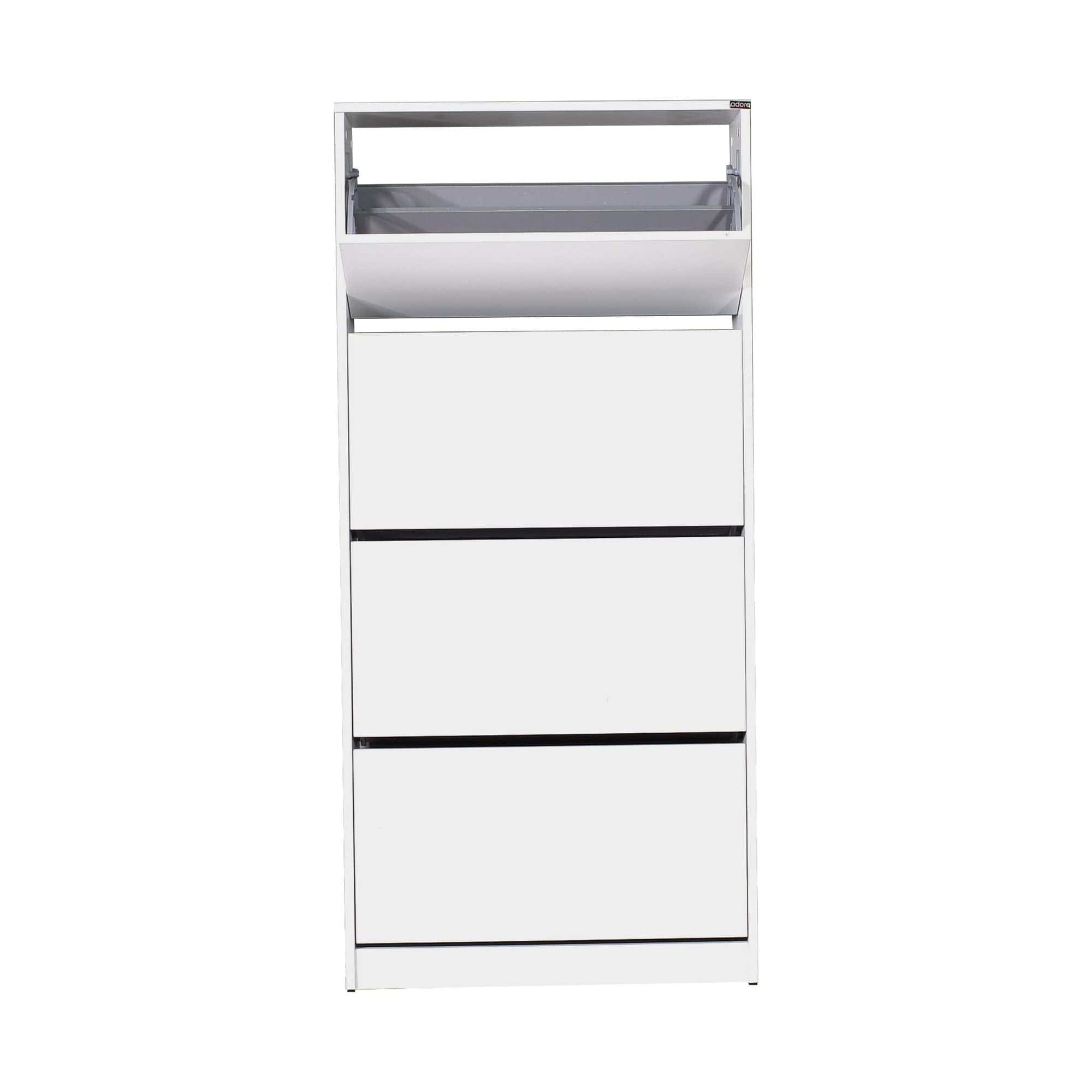 Pantofar SHC-540-BB-1, alb, PAL melaminat, 73x26x157 cm