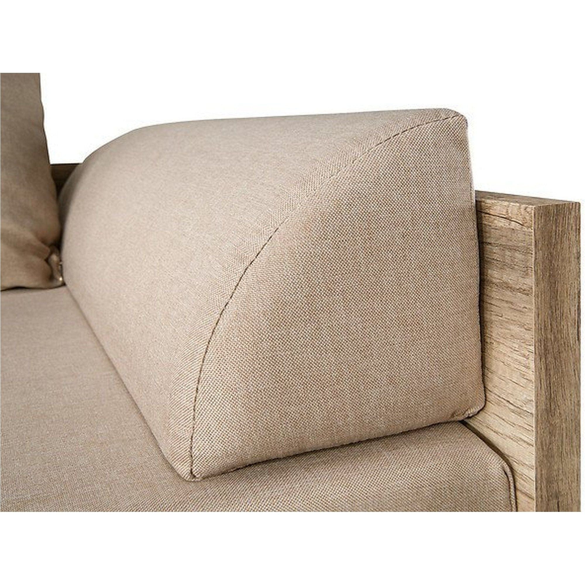 Pat MALCOLM 80/160, stejar canyon, PAL, cu saltea, cotiere, perne si spatiu depozitare