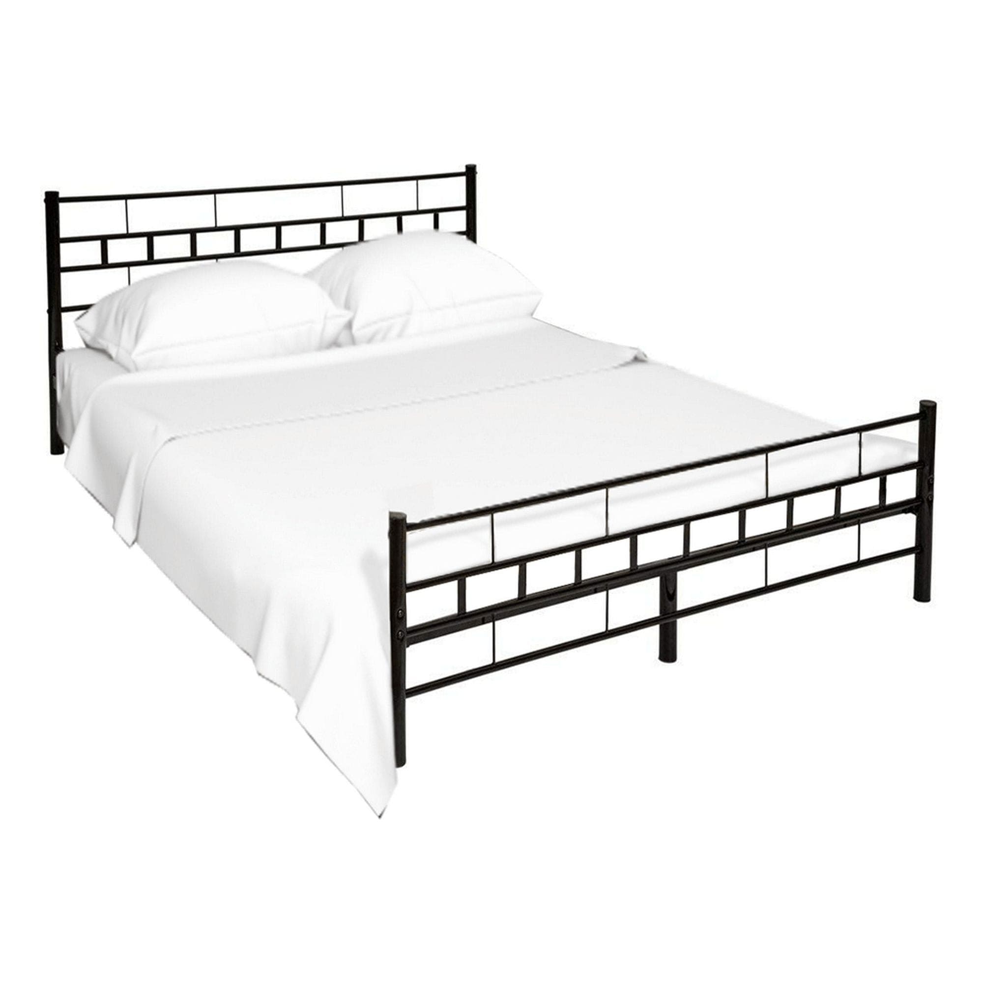 Pat TAJGI 160x200, negru, metal, cu somiera