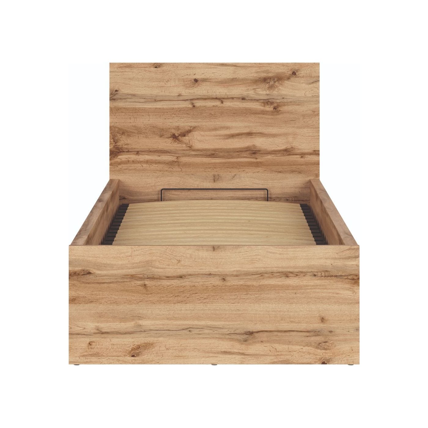 Pat Tetrix 90x200, stejar wotan, PAL/metal, cu somiera