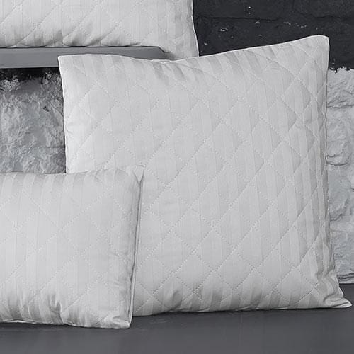 Perna matlasata, alb, cu fata detasabila, 50x70 cm