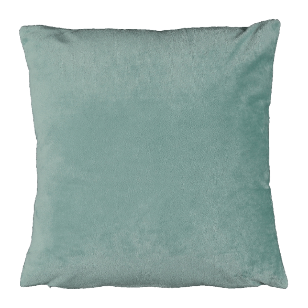 Perna OLAJA TIPUL 10, verde menta - Velvet 56, tesatura catifelata, cu husa detasabila, 60x60 cm