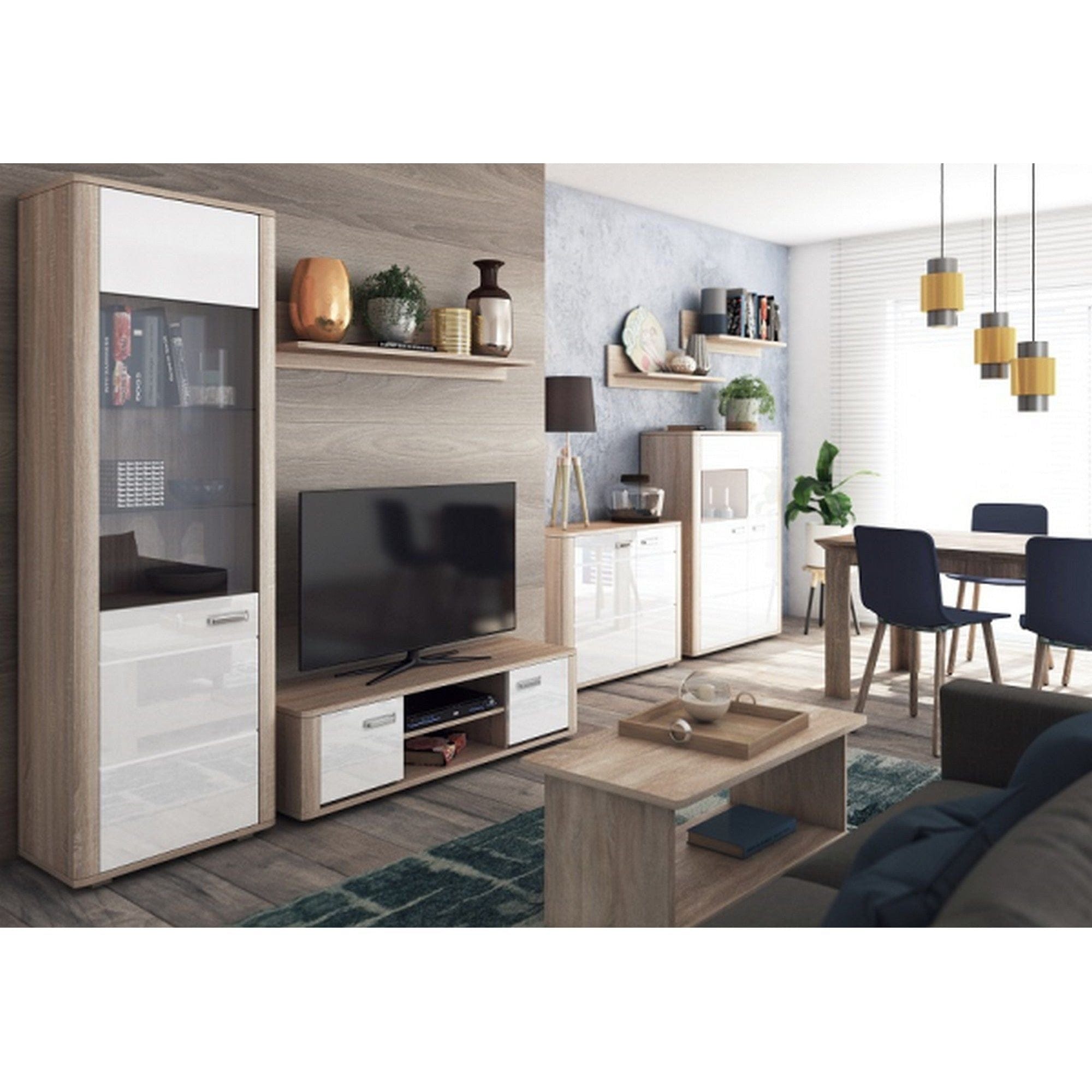 Polita DAVIN, stejar canyon, 100x25x25 cm