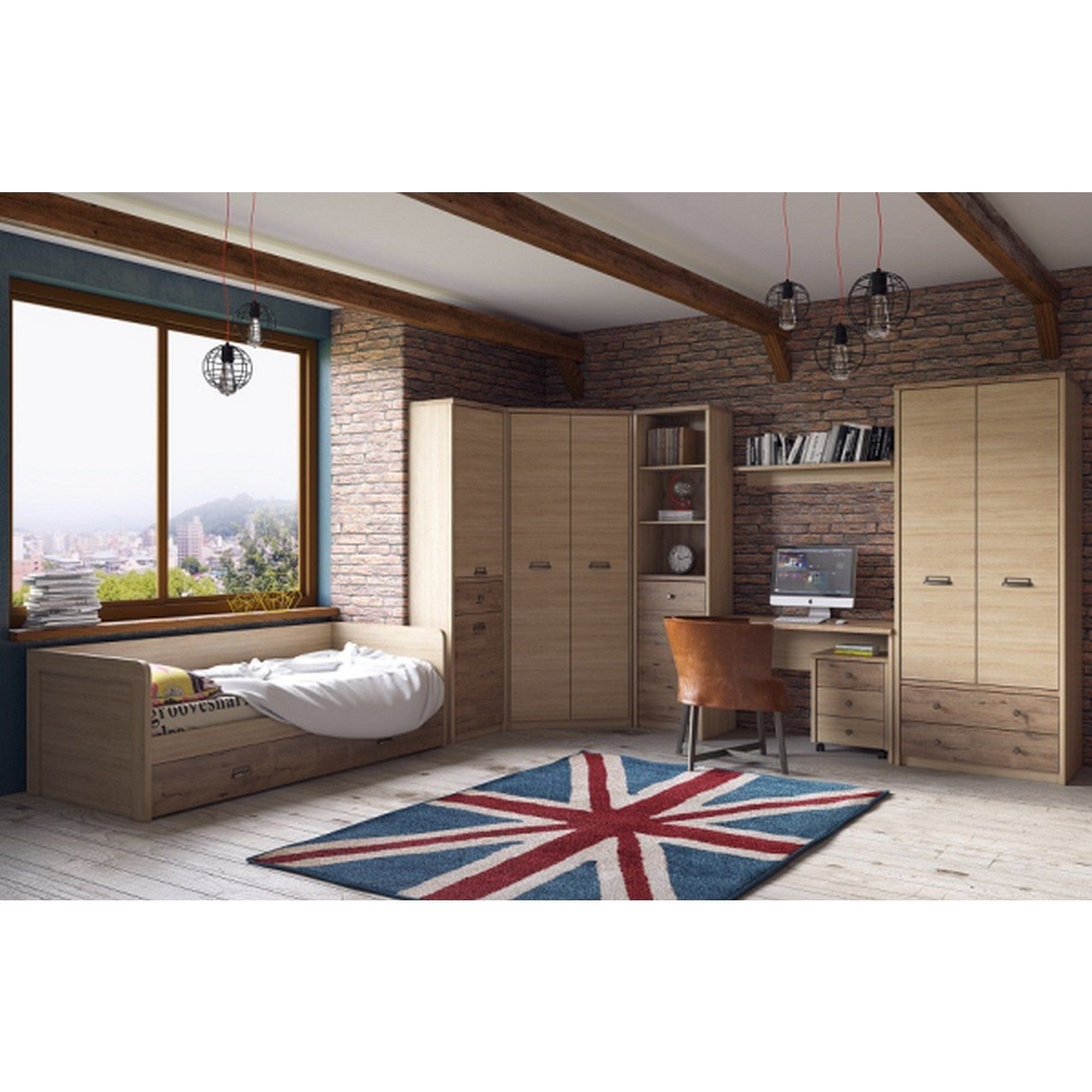 Polita DIESEL, stejar madura, 100x22x20 cm