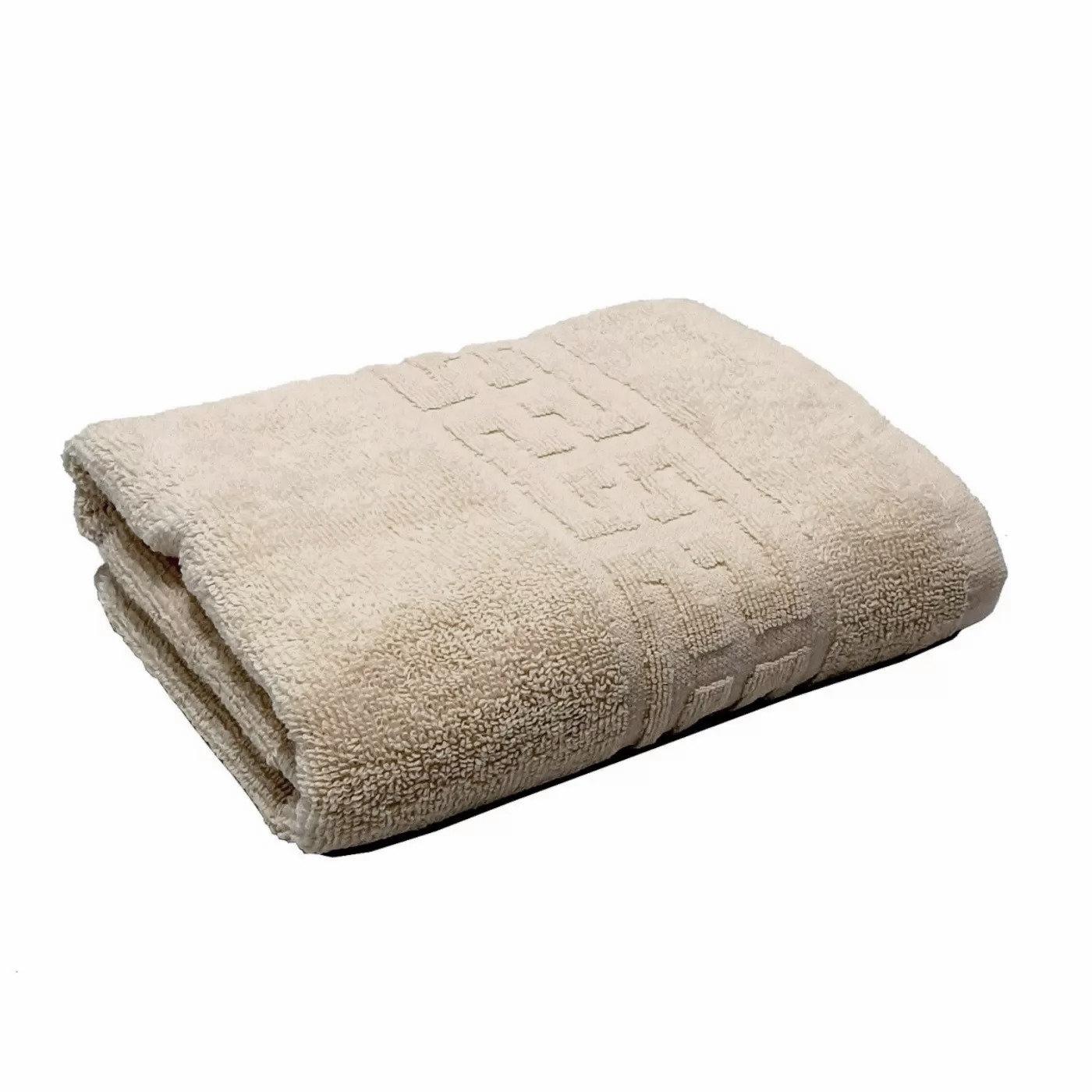 Prosop baie GREEK BORDER, bej, bumbac, 50x90 cm